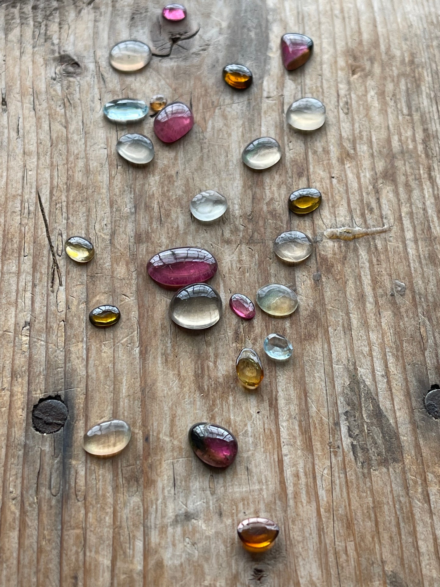 Gemstone Collection 102: Fluorite, Rainbow Tourmaline, Aquamarine - 37CT