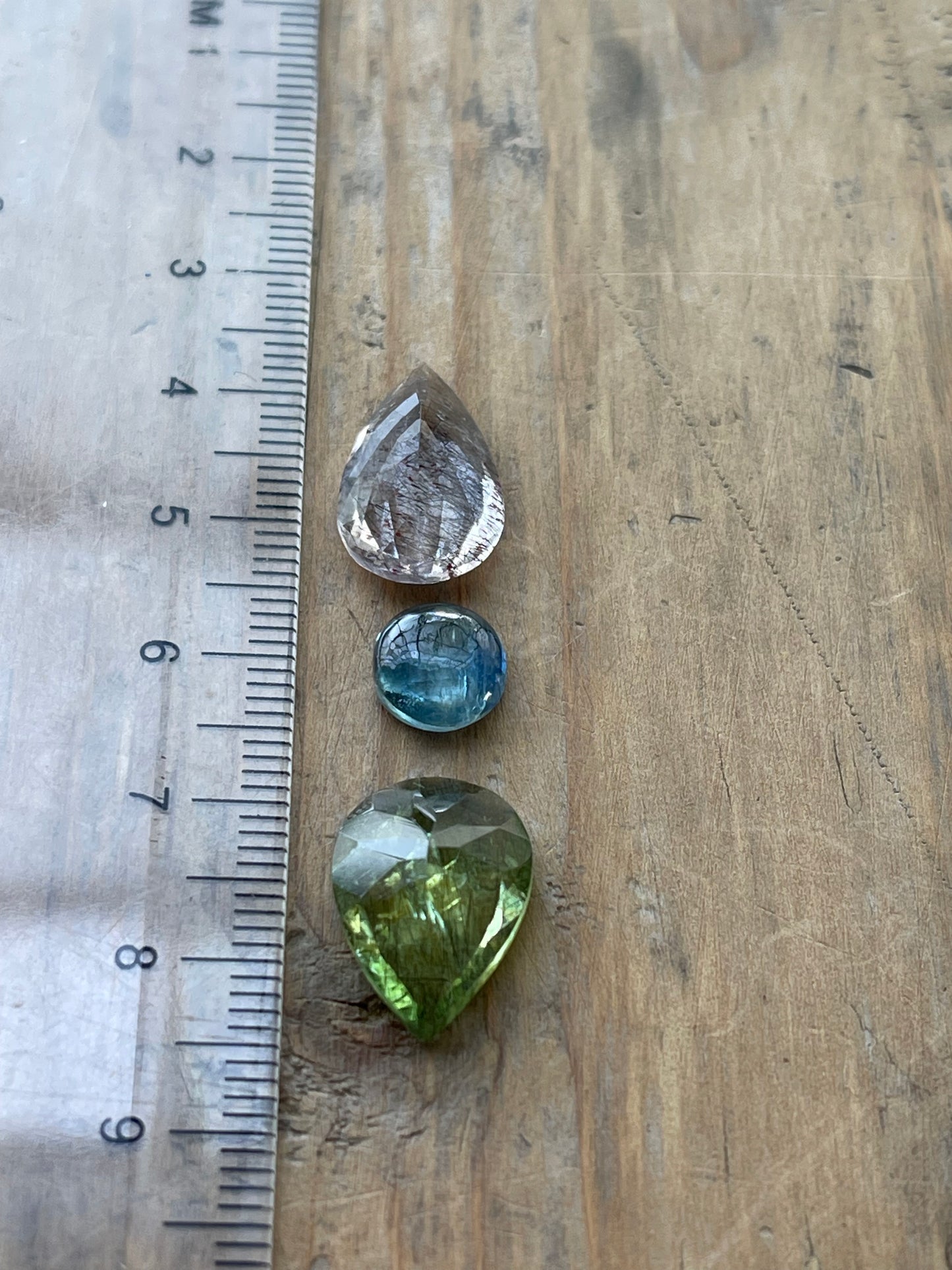 Gemstone Collection 353: Prehnite, Kyanite, Elestial Quartz - 15CT