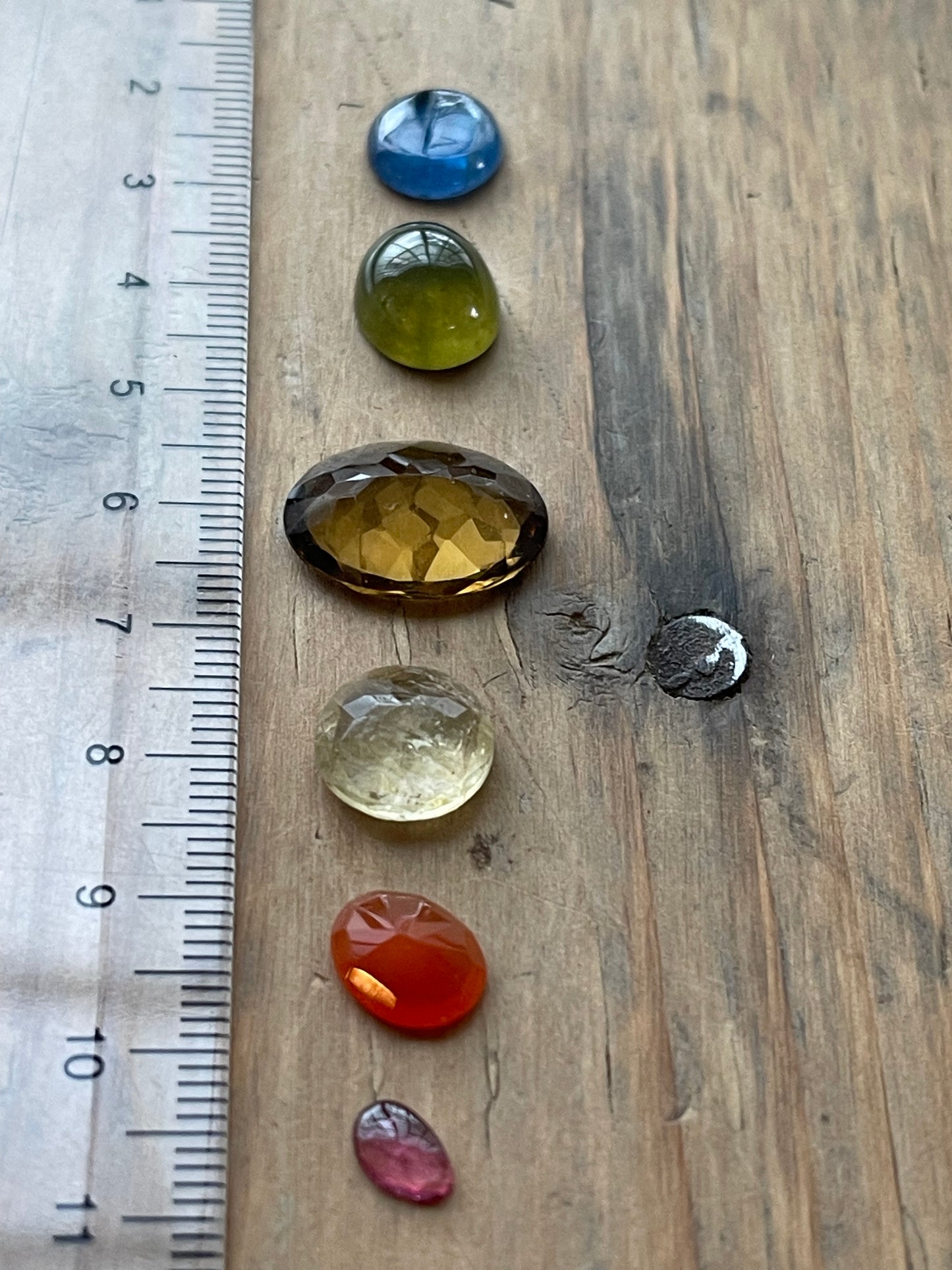 Gemstone Collection 378: Kyanite, Vesuvianite, Scapolite, Honey Quartz, Rainbow Tourmaline - 25CT