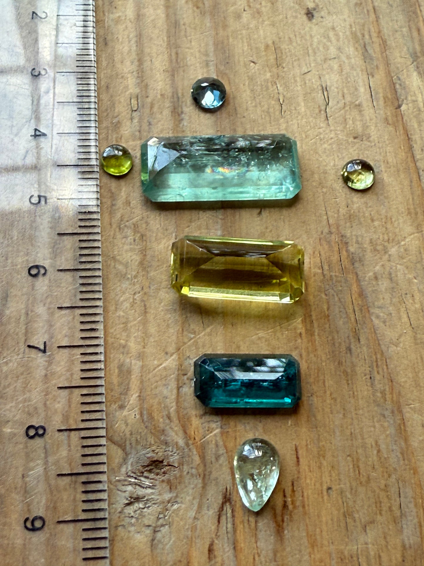 Gemstone Collection 506: Kyanite, Lemon Quartz, Rainbow Tourmaline, Blue Sapphire - 28 CT