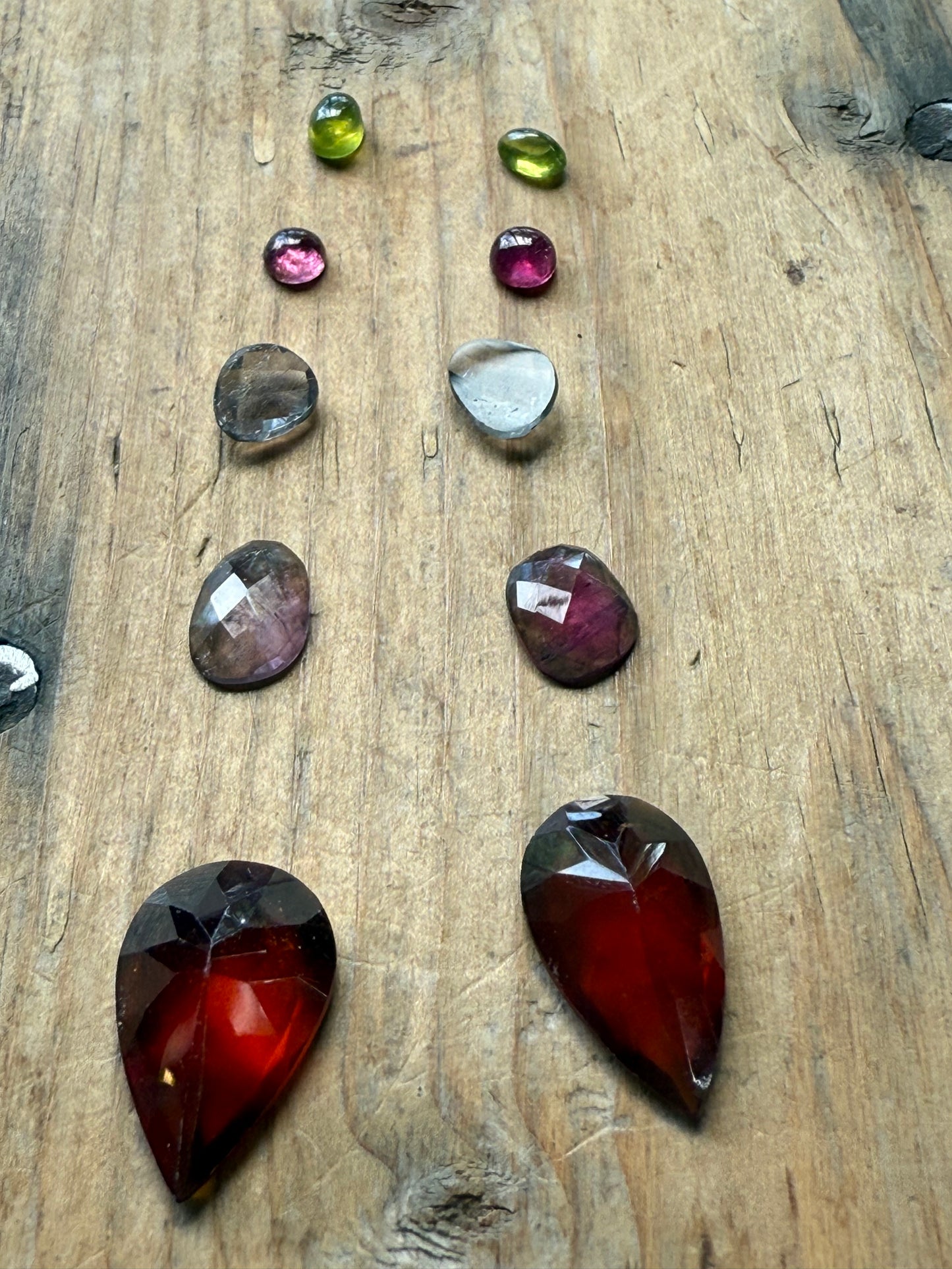 Gemstone Collection 525: Hessonite, Rainbow Tourmaline, Green Kyanite - 25 CT