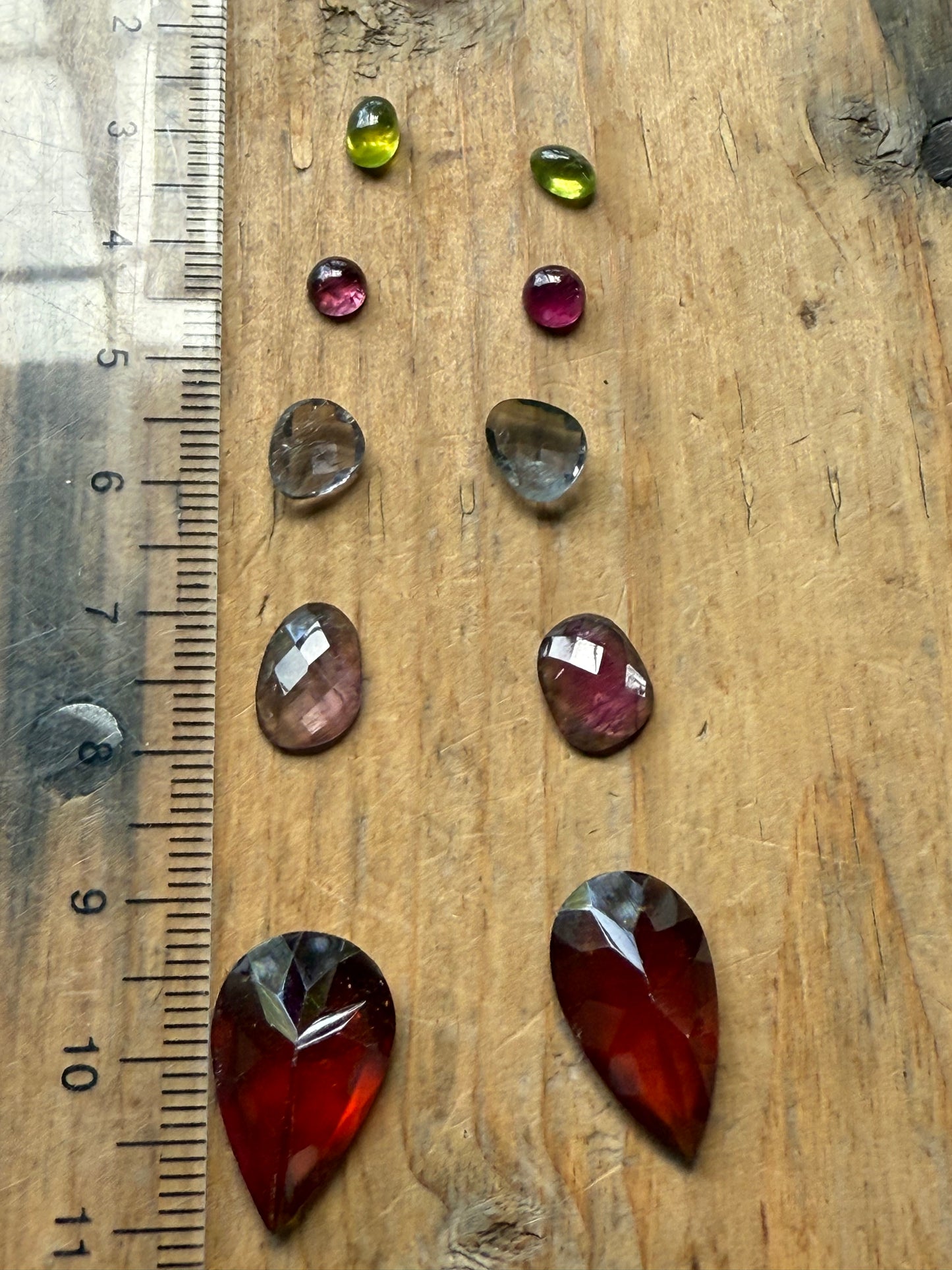 Gemstone Collection 525: Hessonite, Rainbow Tourmaline, Green Kyanite - 25 CT