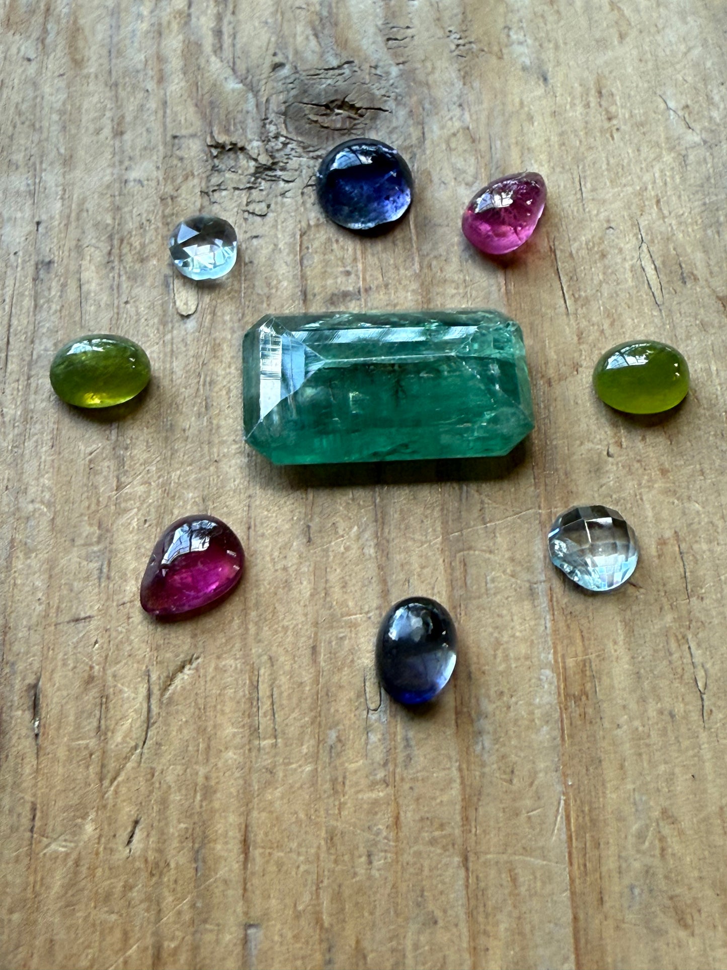 Gemstone Collection 529: Kyanite, Rainbow Tourmaline, Aquamarine, Iolite, Green Kyanite - 27 CT