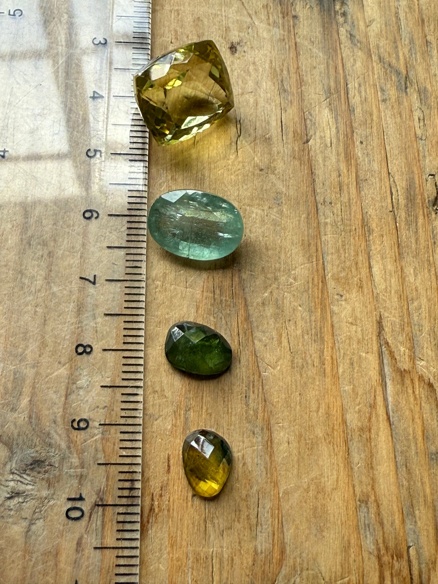 Gemstone Collection 539: Lemon Quartz, Kyanite, Rainbow Tourmaline - 26 CT