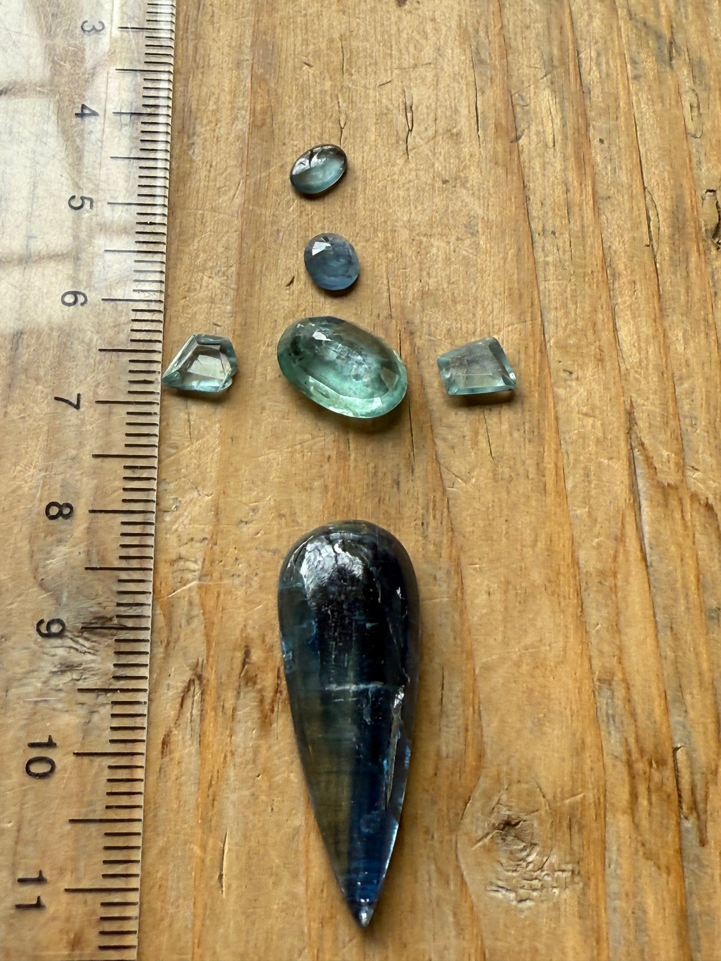 Gemstone Collection 544: Kyanite, Blue Zircon, Blue Topaz - 29 CT