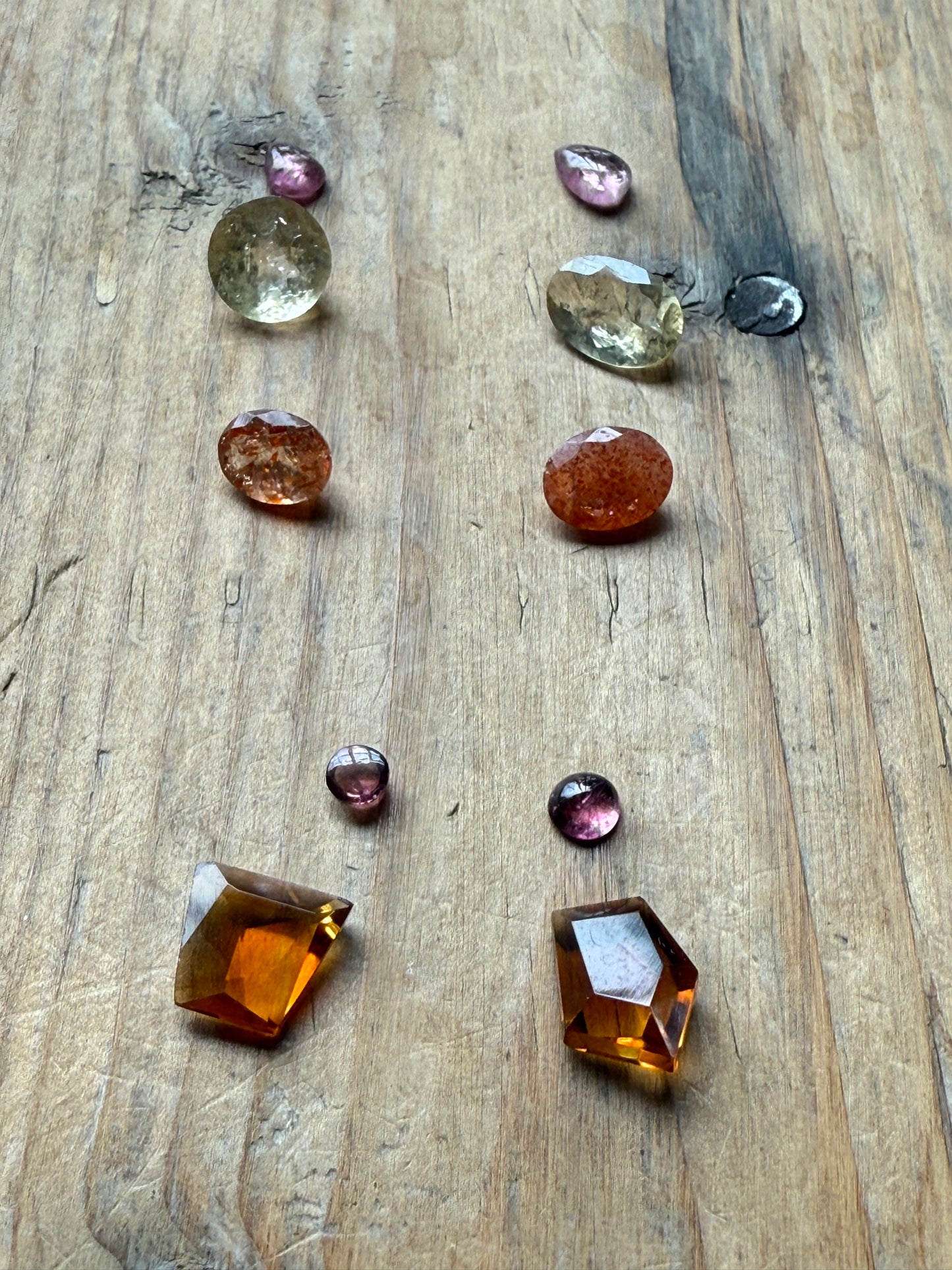 Gemstone Collection 575: Mixed Beryl, Fancy Citrine, Rainbow Tourmaline, Sunstones - 17 CT