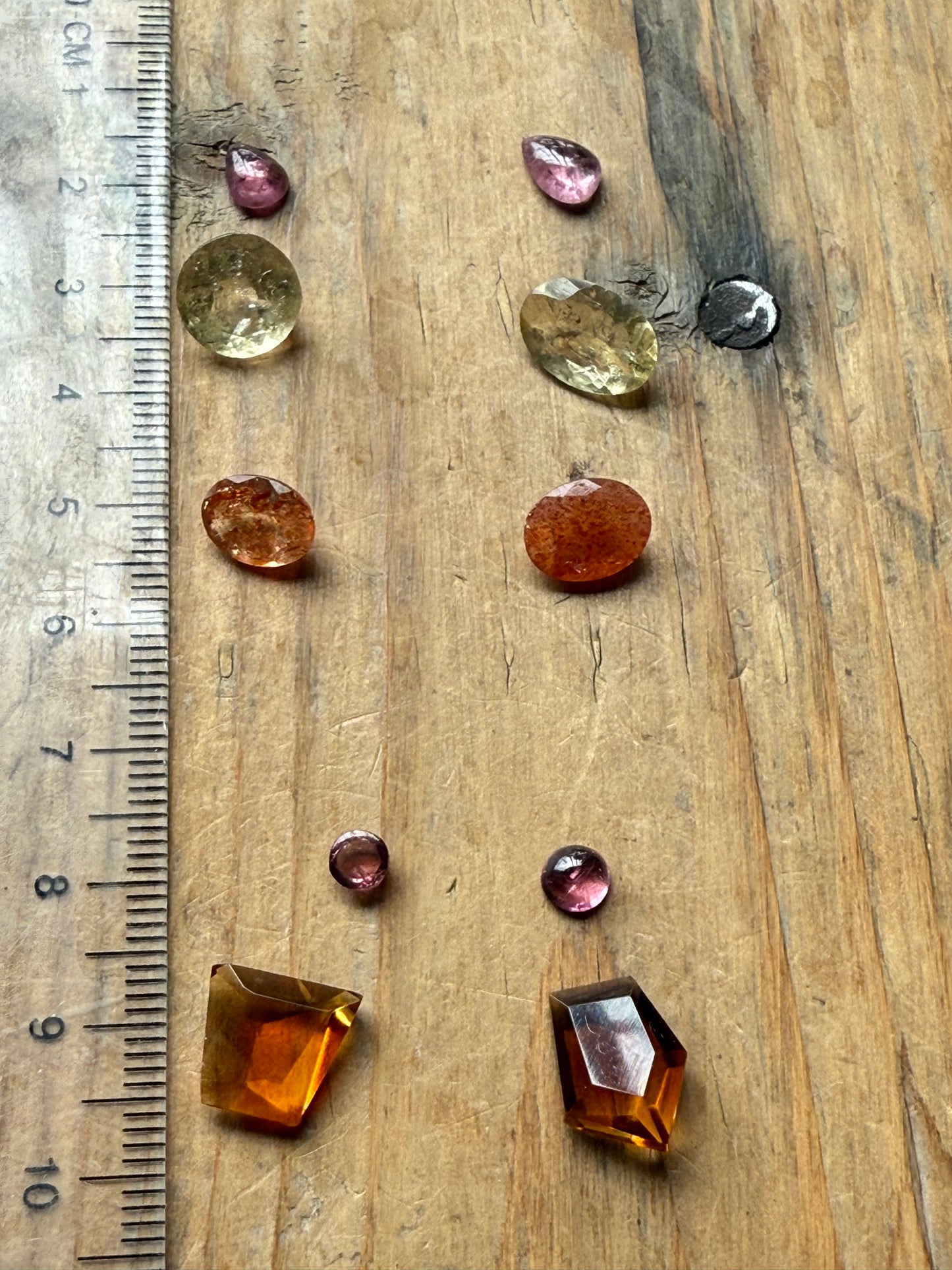 Gemstone Collection 575: Mixed Beryl, Fancy Citrine, Rainbow Tourmaline, Sunstones - 17 CT