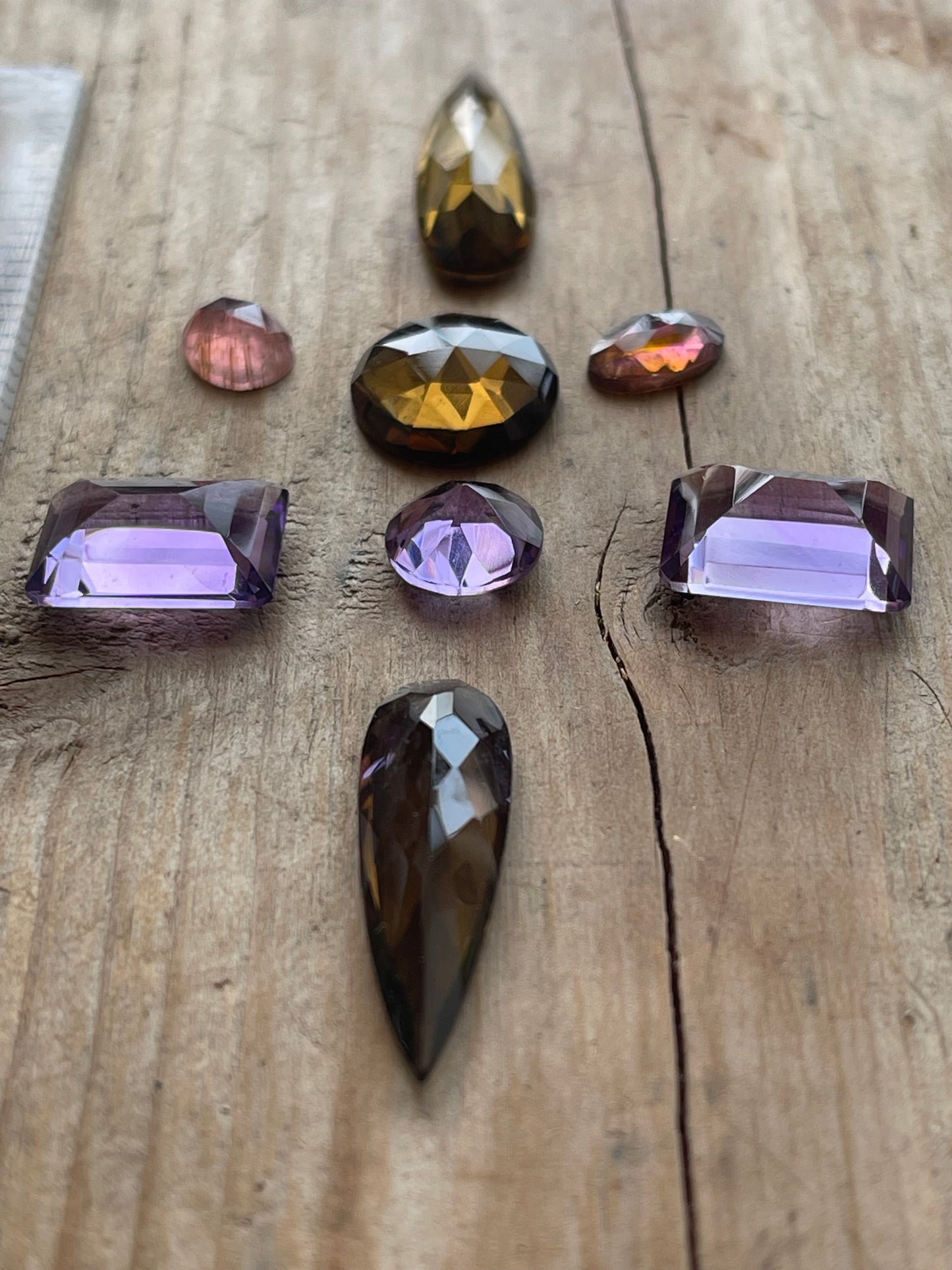 Gemstone Collection 04: Amethyst, Honey Quartz, Rainbow Tourmaline - 33CT