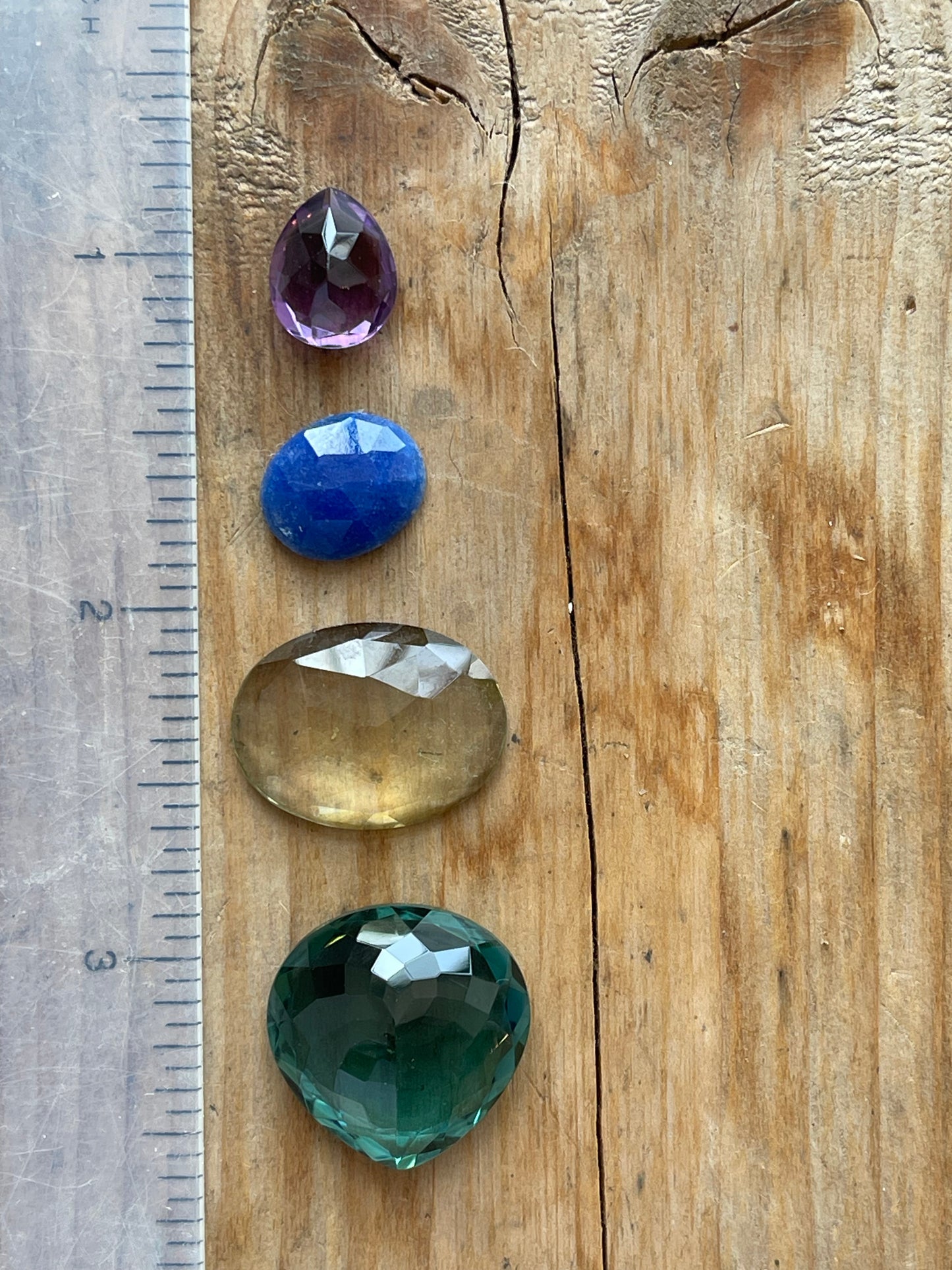 Gemstone Collection 07: Lapis Lazuli, Fluorite, Amethyst, Lemon Quartz - 32CT