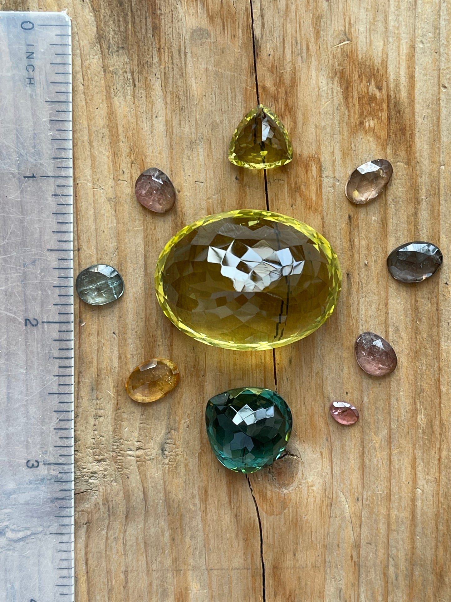 Gemstone Collection 23: Lemon Quartz, Fluorite, Rainbow Tourmaline - 104CT