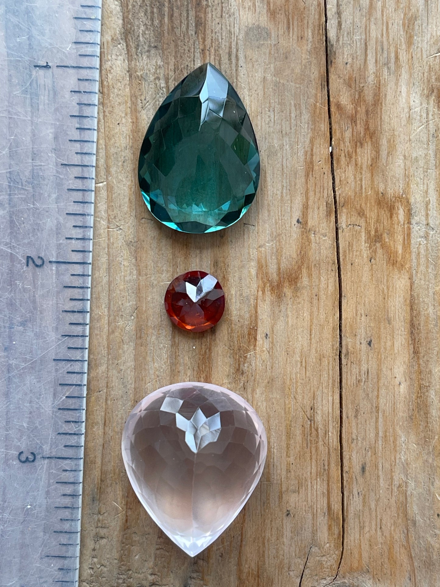 Gemstone Collection 45: Fluorite, Rose Quartz, Hessonite - 44CT