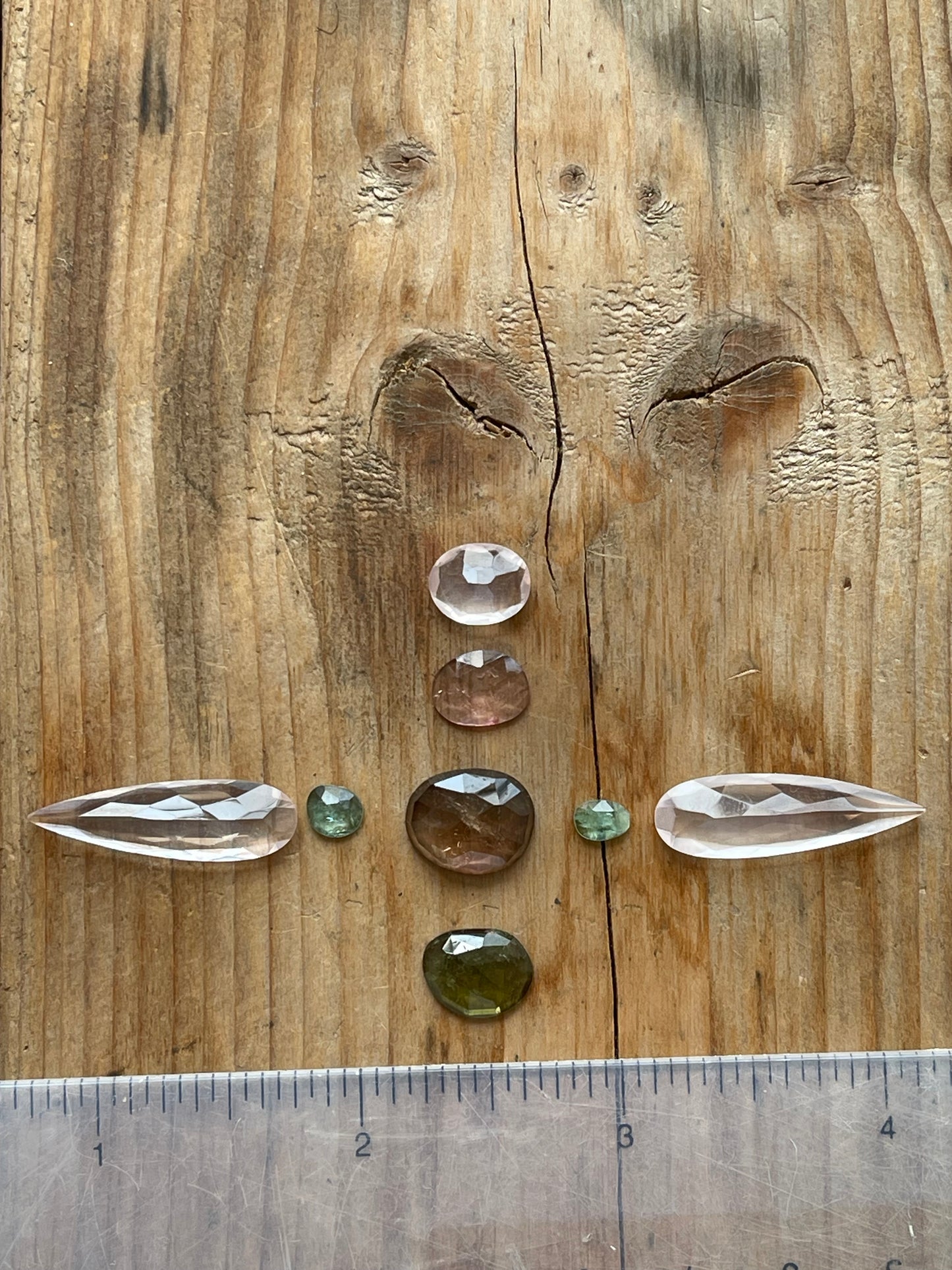 Gemstone Collection 46: Rose Quartz, Rainbow Tourmaline, Smoky Quartz - 21CT