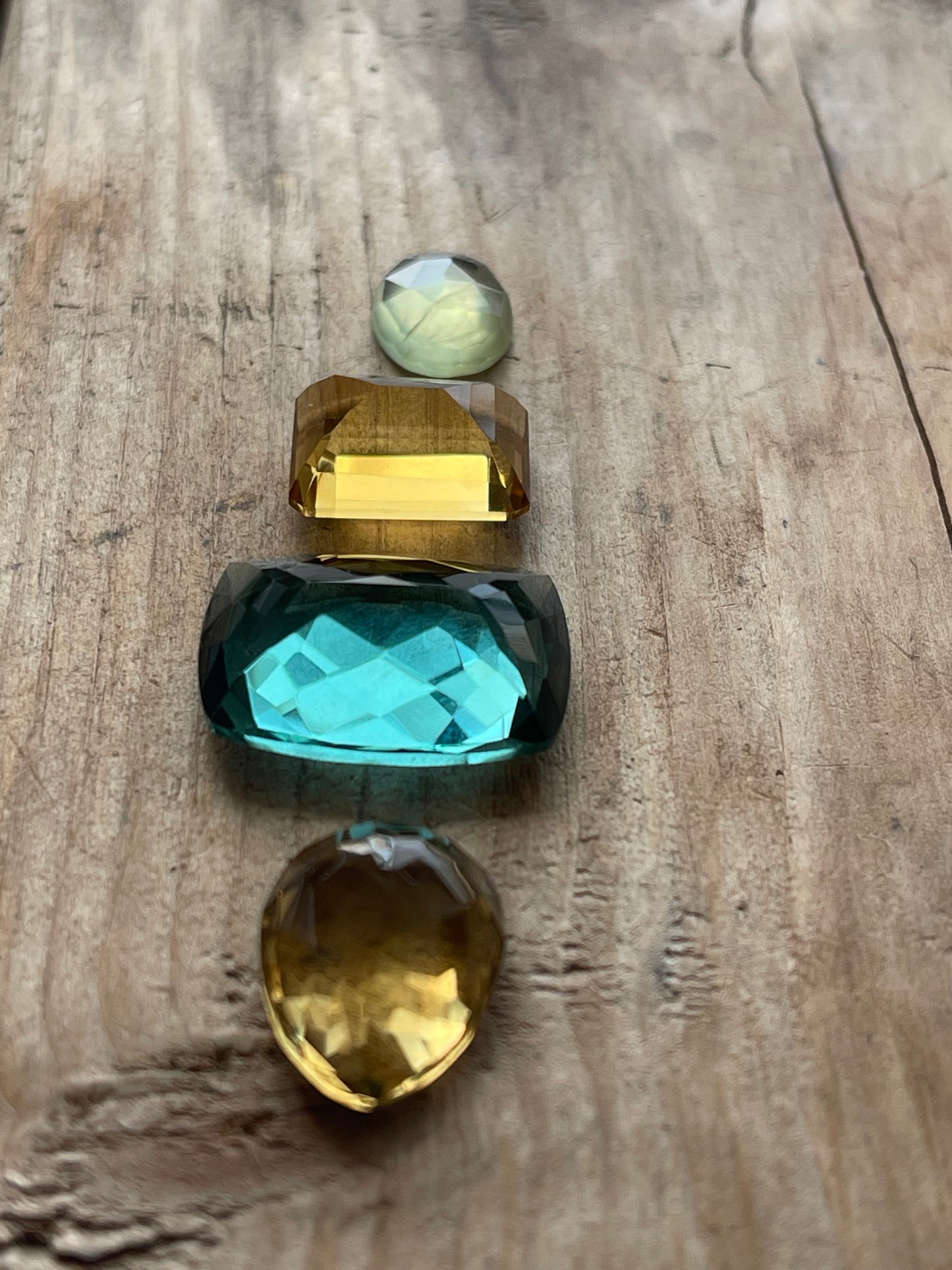 Gemstone Collection 48: Fluorite, Citrine, Red Rutilated Quartz - 36CT