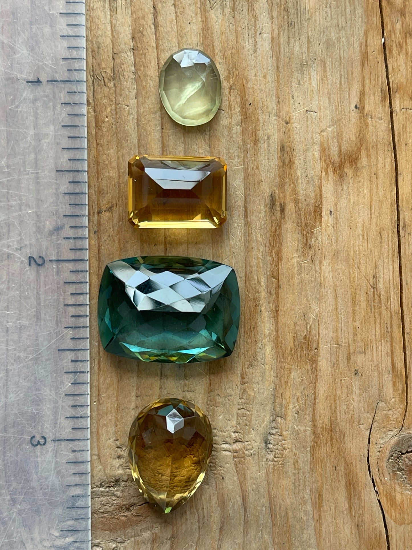 Gemstone Collection 48: Fluorite, Citrine, Red Rutilated Quartz - 36CT