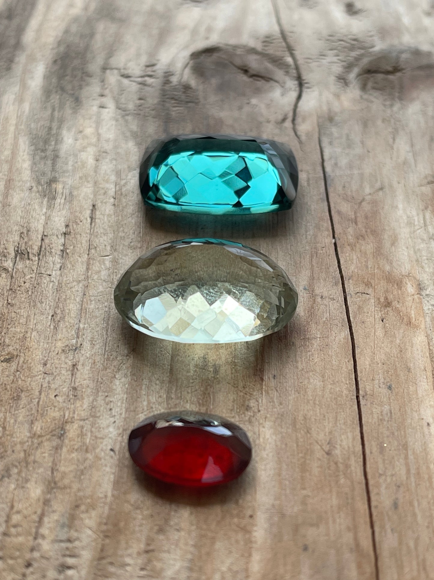 Gemstone Collection 52: Fluorite, Green Amethyst, Hessonite - 52CT