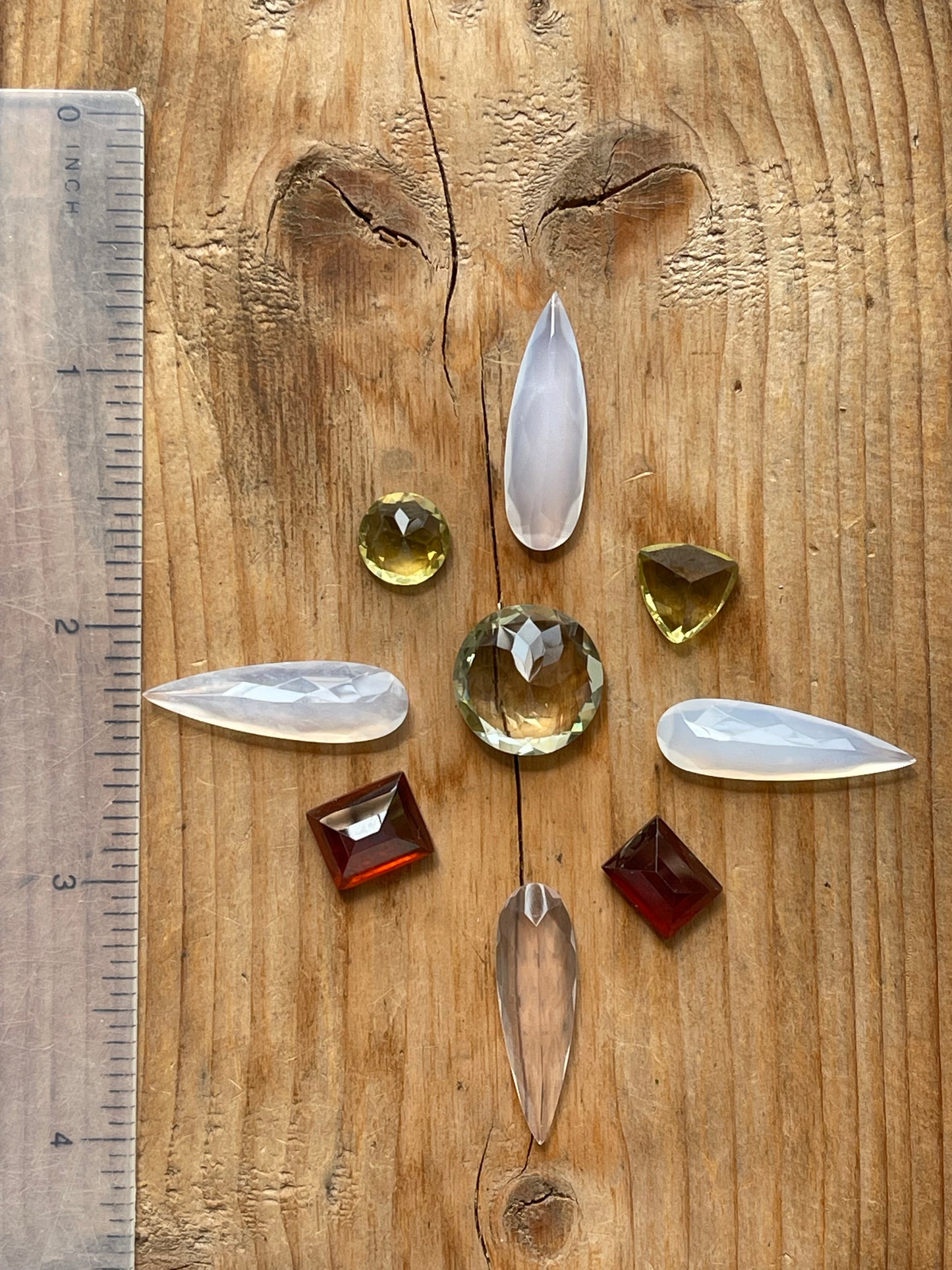 Gemstone Collection 75: Green Amethyst, Chalcedony, Hessonite, Lemon Quartz - 48CT
