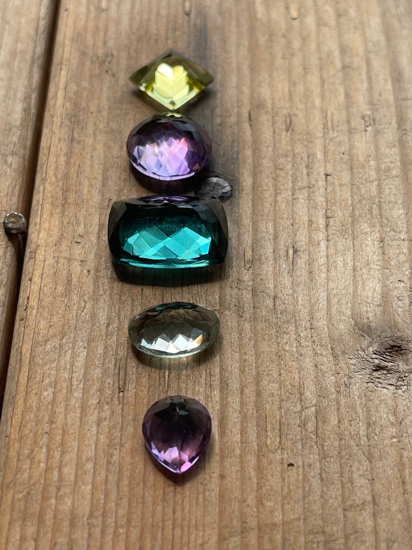Gemstone Collection 78: Amethyst, Green Amethyst, Lemon Quartz, Fluorite - 43CT
