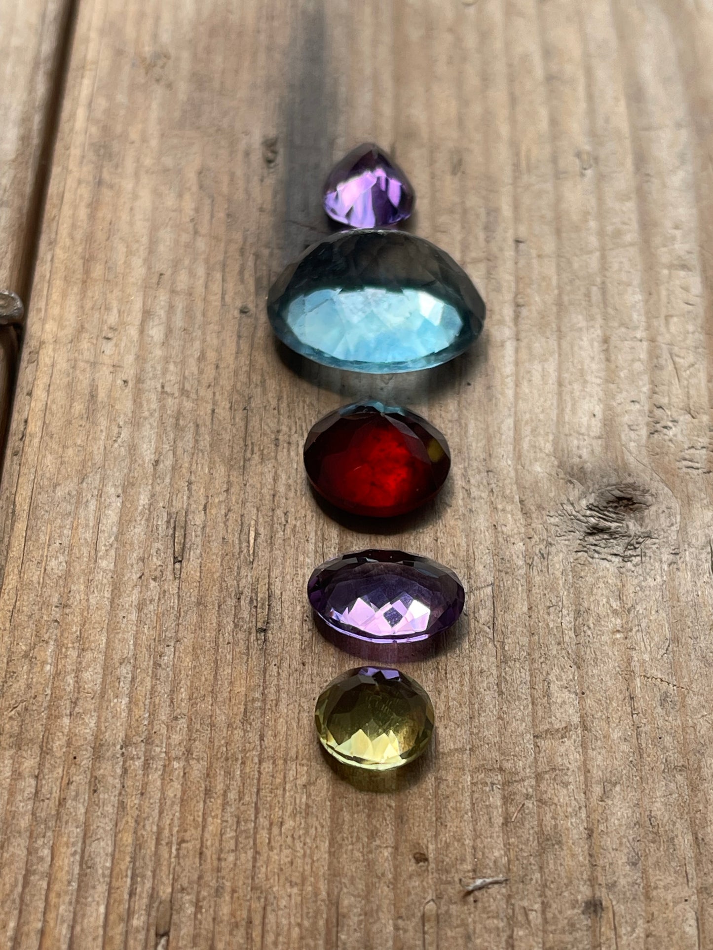 Gemstone Collection 79: Fluorite, Amethyst, Hessonite, Lemon Quartz - 55CT