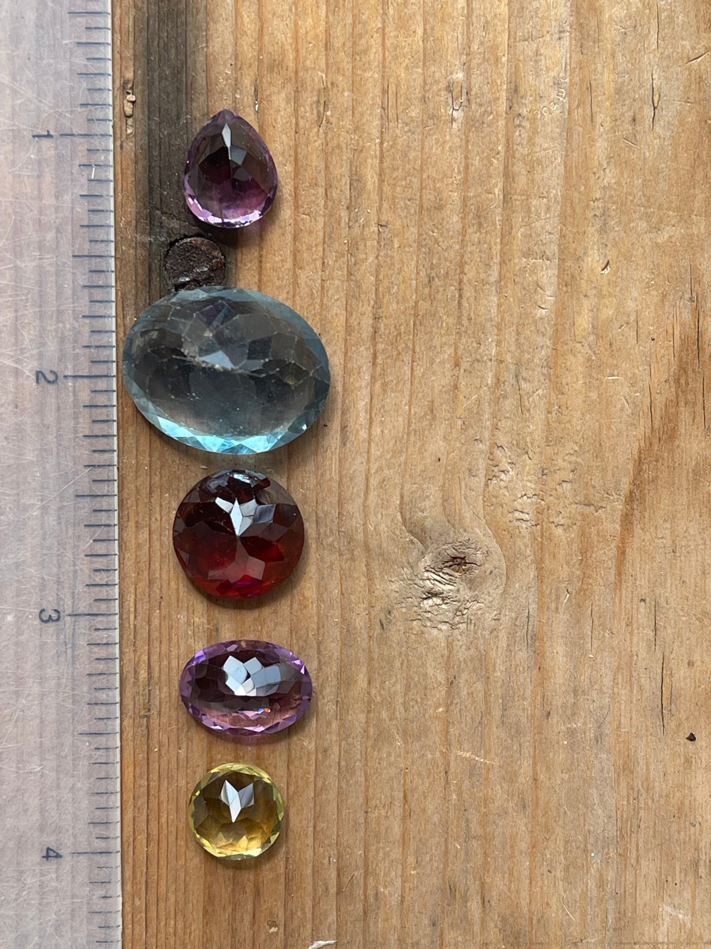 Gemstone Collection 79: Fluorite, Amethyst, Hessonite, Lemon Quartz - 55CT