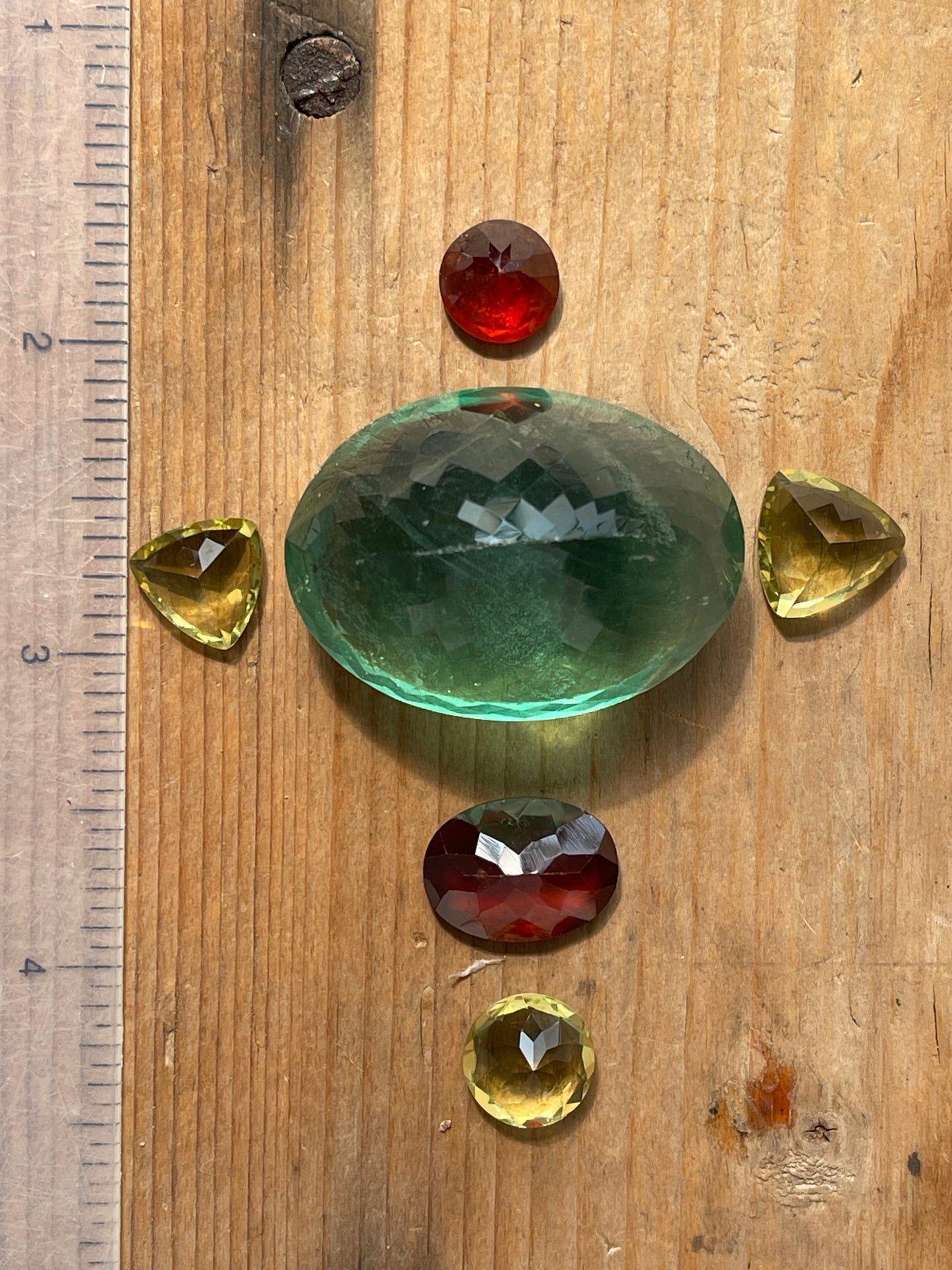 Gemstone Collection 82: Green Onyx, Lemons Quartz, Hessonite - 173CT