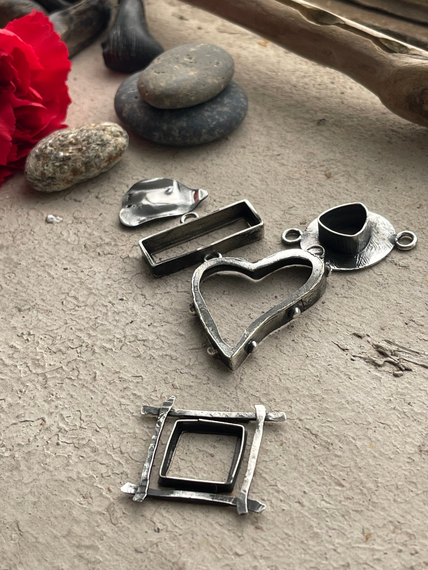 Component 182 - Handmade Sterling Silver Bezels