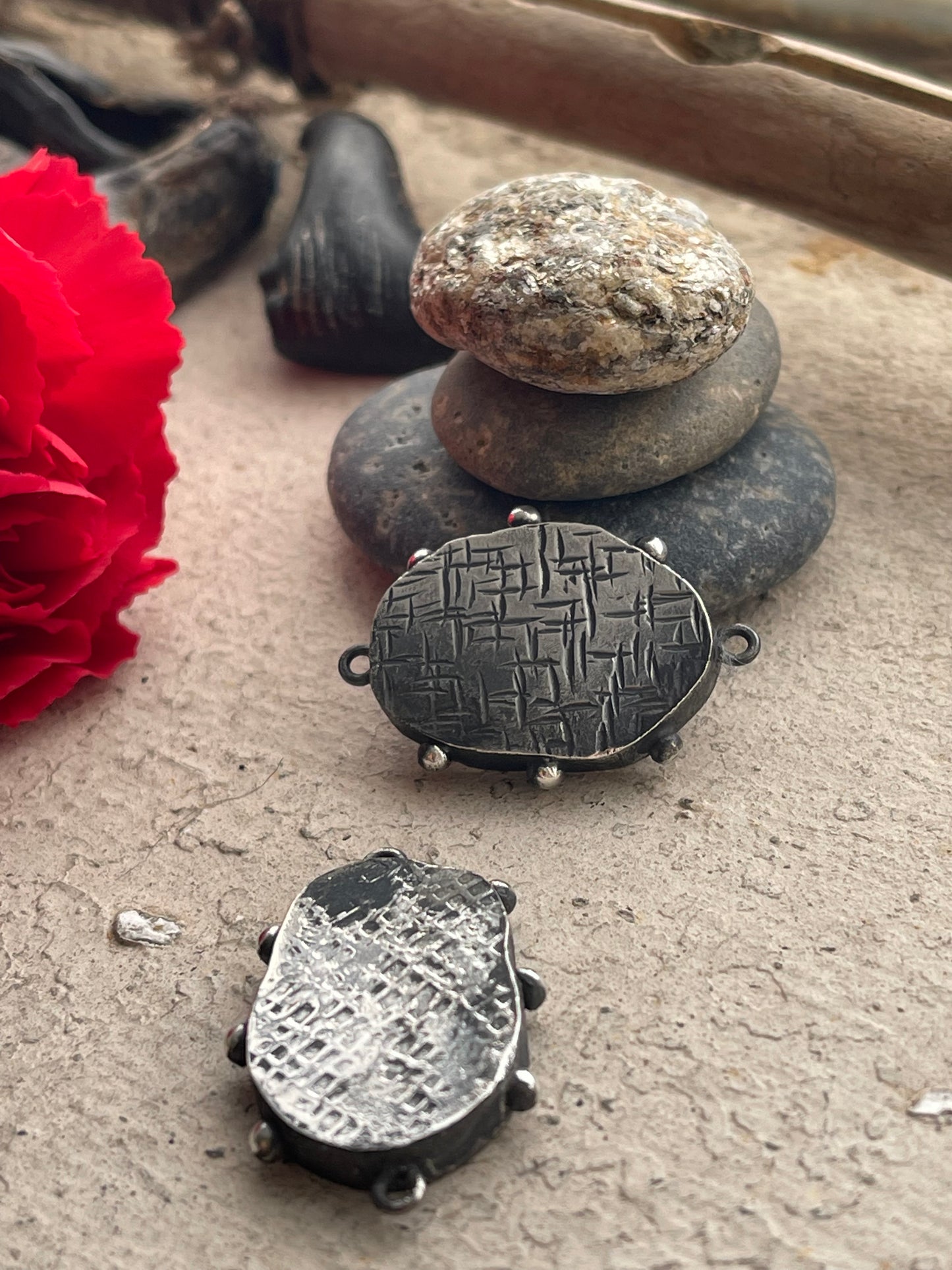 Component 197 - Handmade Sterling Silver Hollow Forms