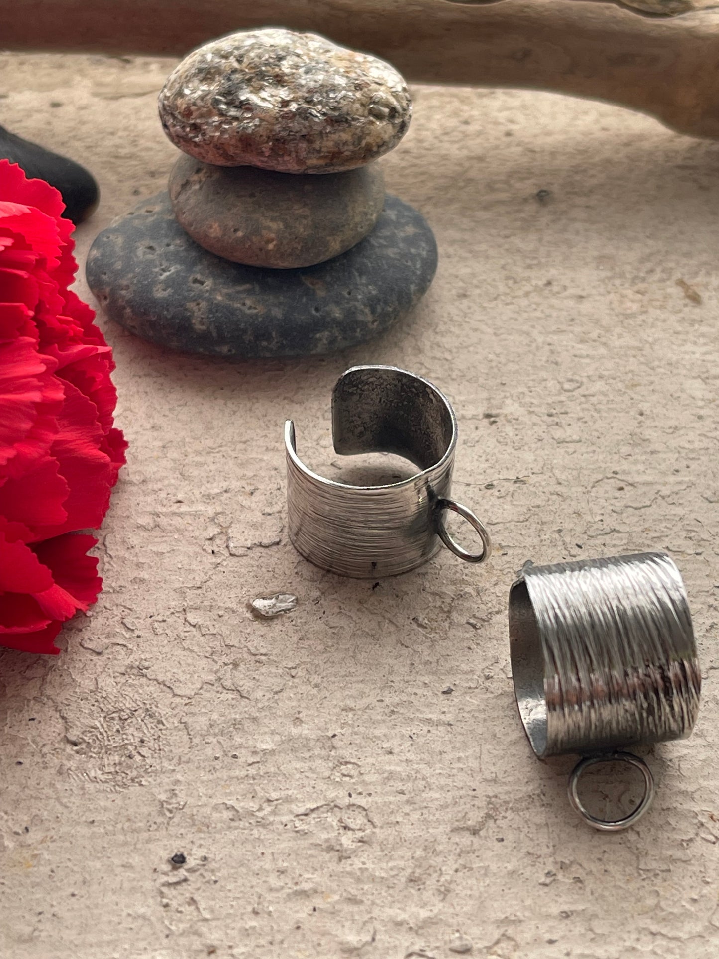 Component 275 - 2 Sterling Silver Cuff Components