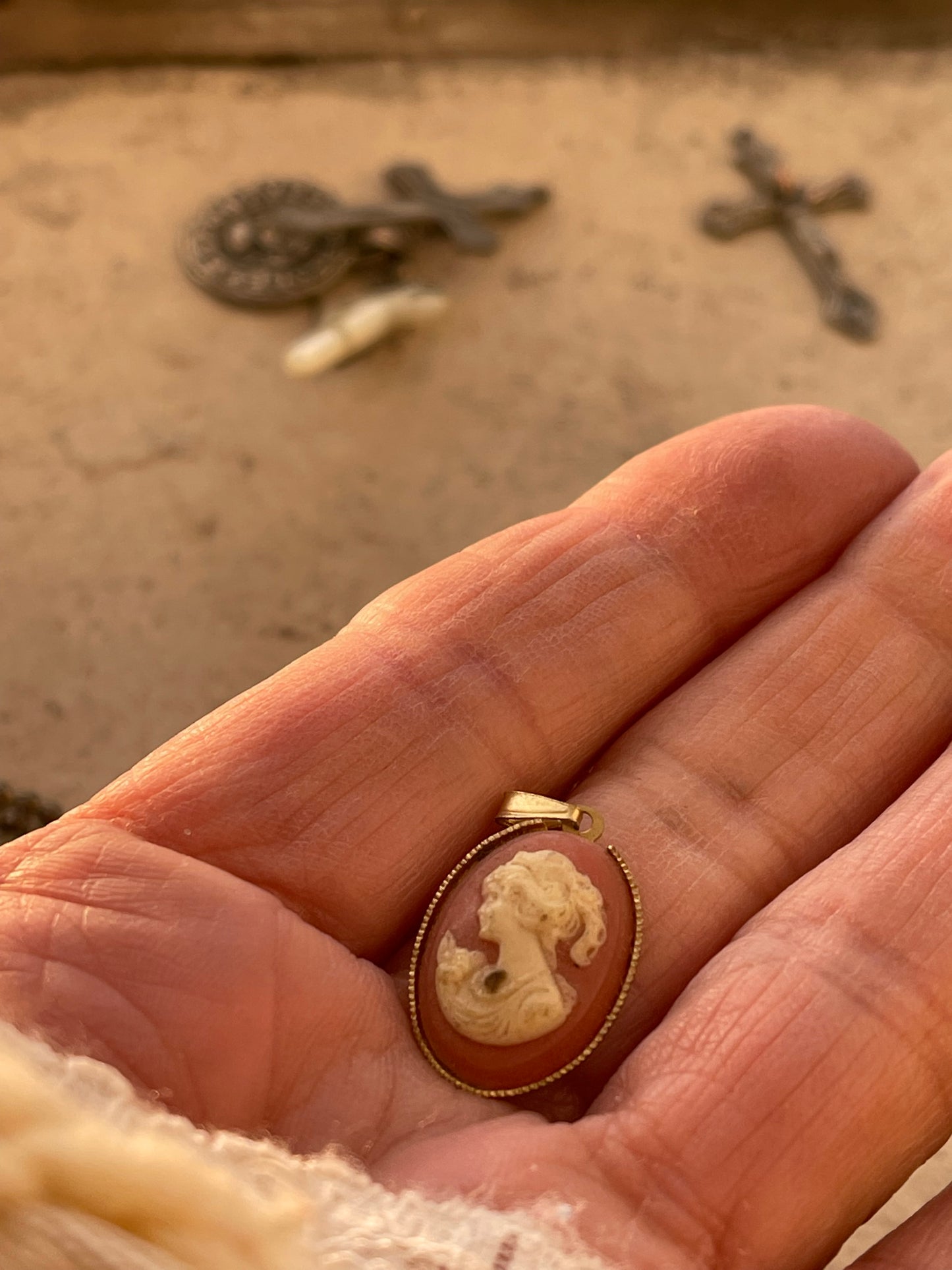 Brass Cameo