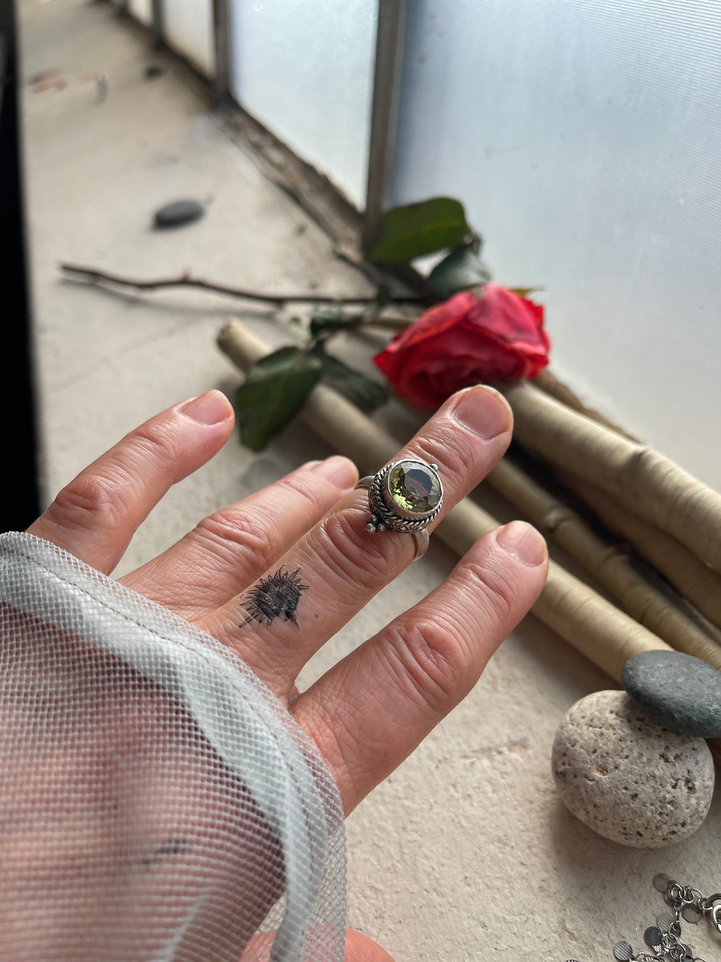 Ring 262 - Lemon Quartz Sterling Silver Ring