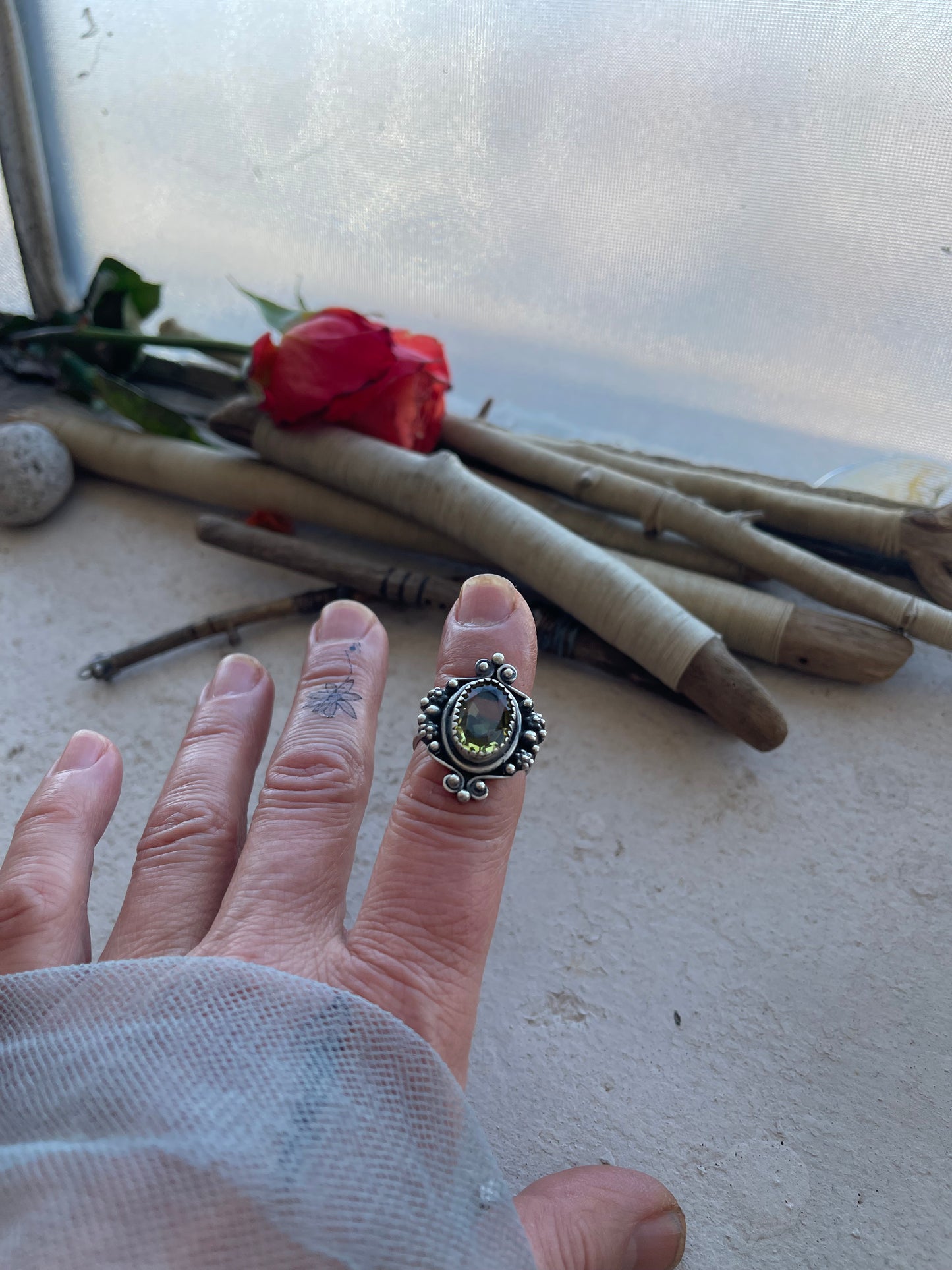 Ring 263 - Lemon Quartz Sterling Silver Ring