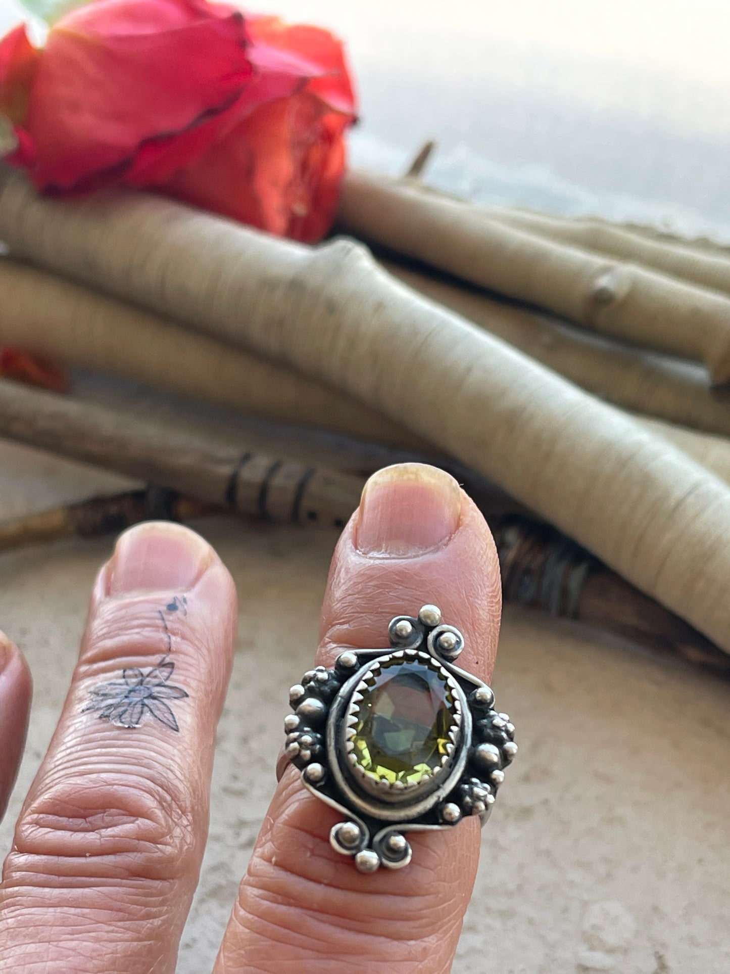 Ring 263 - Lemon Quartz Sterling Silver Ring