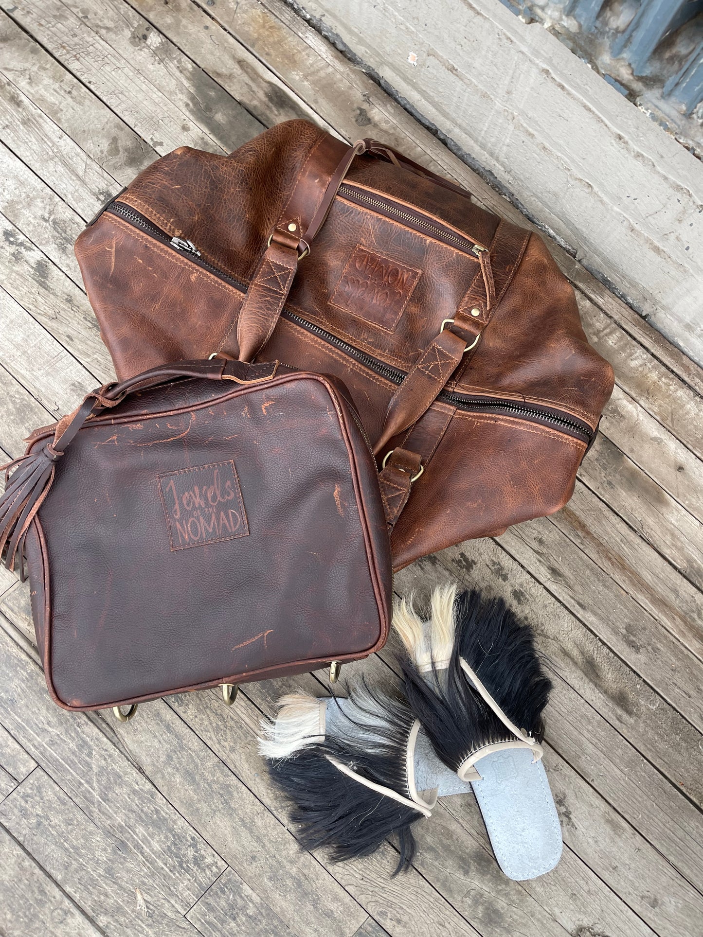 Artist Supplies Case - Weathered Brown