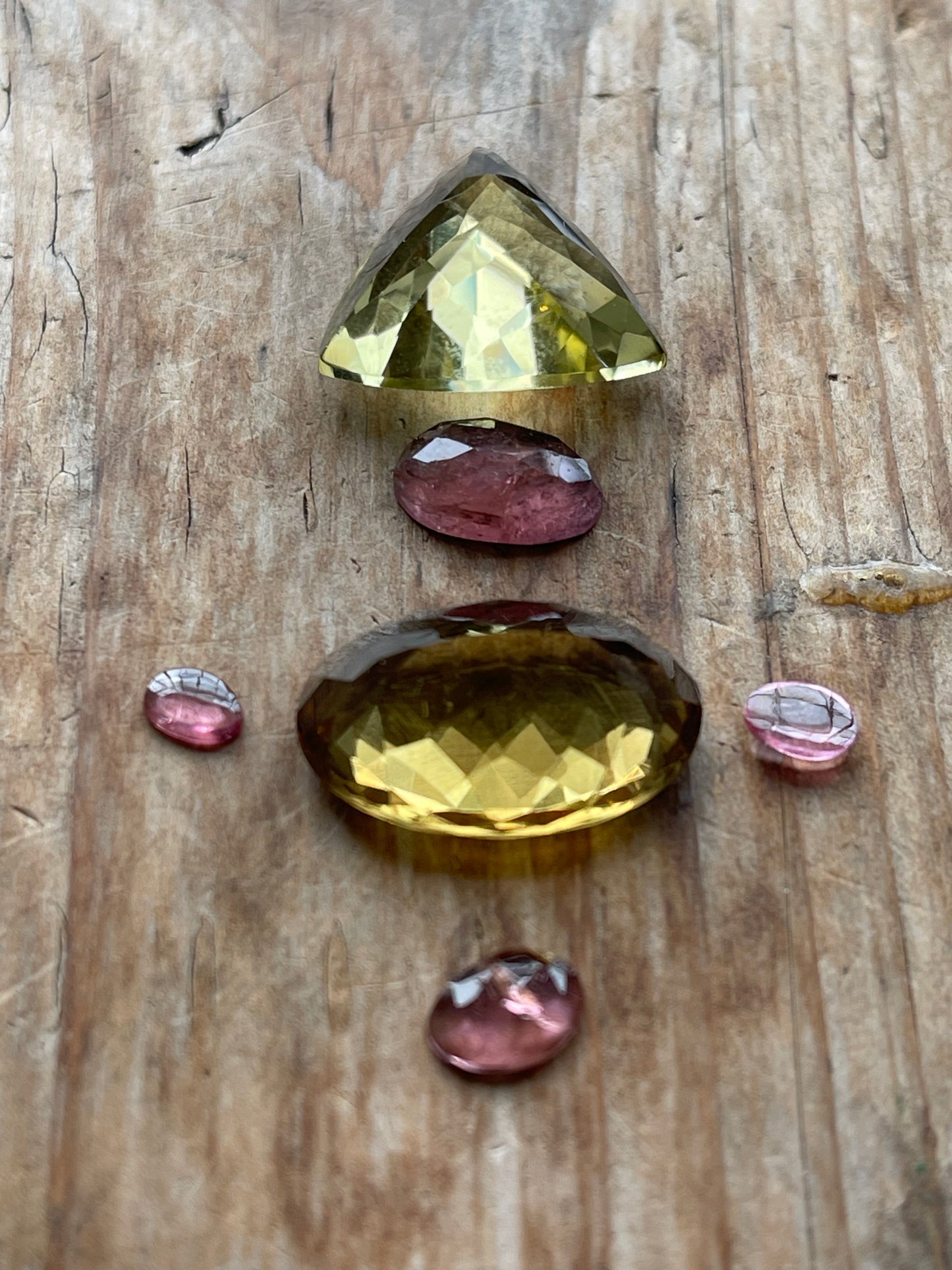 Gemstone Collection 123: Lemon Quartz, Honey Quartz, Rainbow Tourmaline - 40CT