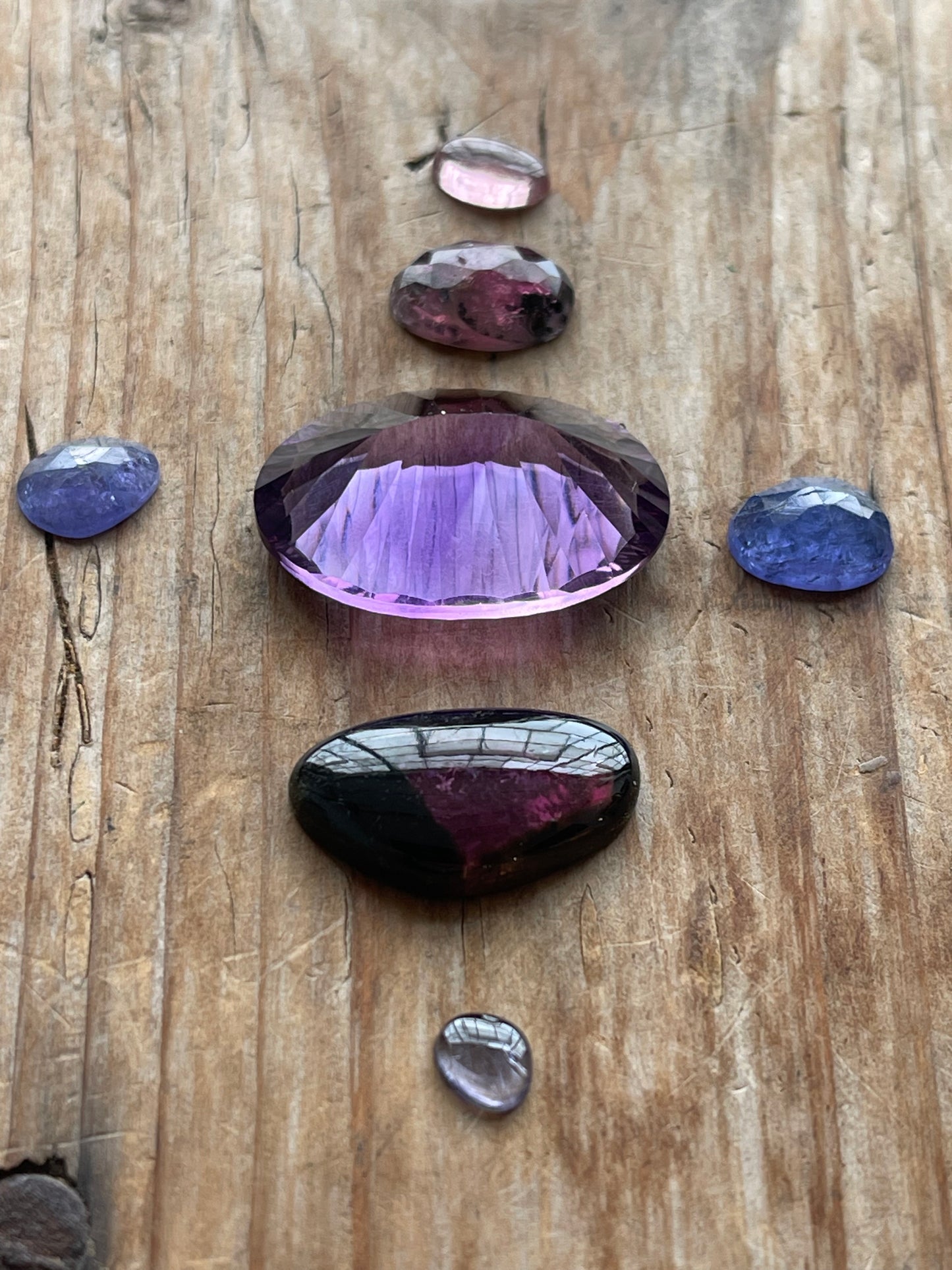 Gemstone Collection 133: Amethyst, Rainbow Tourmaline, Tourmaline - 41CT