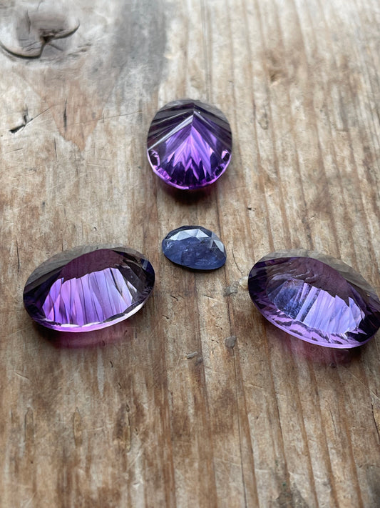 Gemstone Collection 136: Amethyst, Tourmaline - 53CT