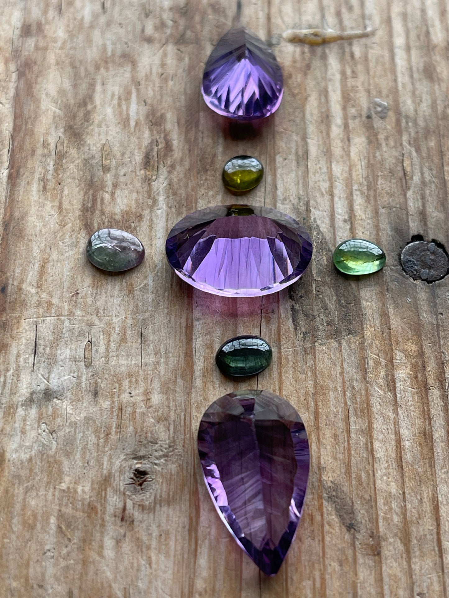 Gemstone Collection 139: Amethyst, Rainbow Tourmaline - 40CT