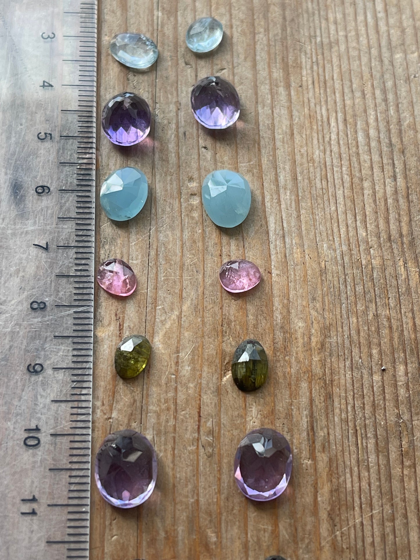 Gemstone Collection 198: Aquamarine, Milky Aquamarine, Amethyst, Rainbow Tourmaline (20 CT)