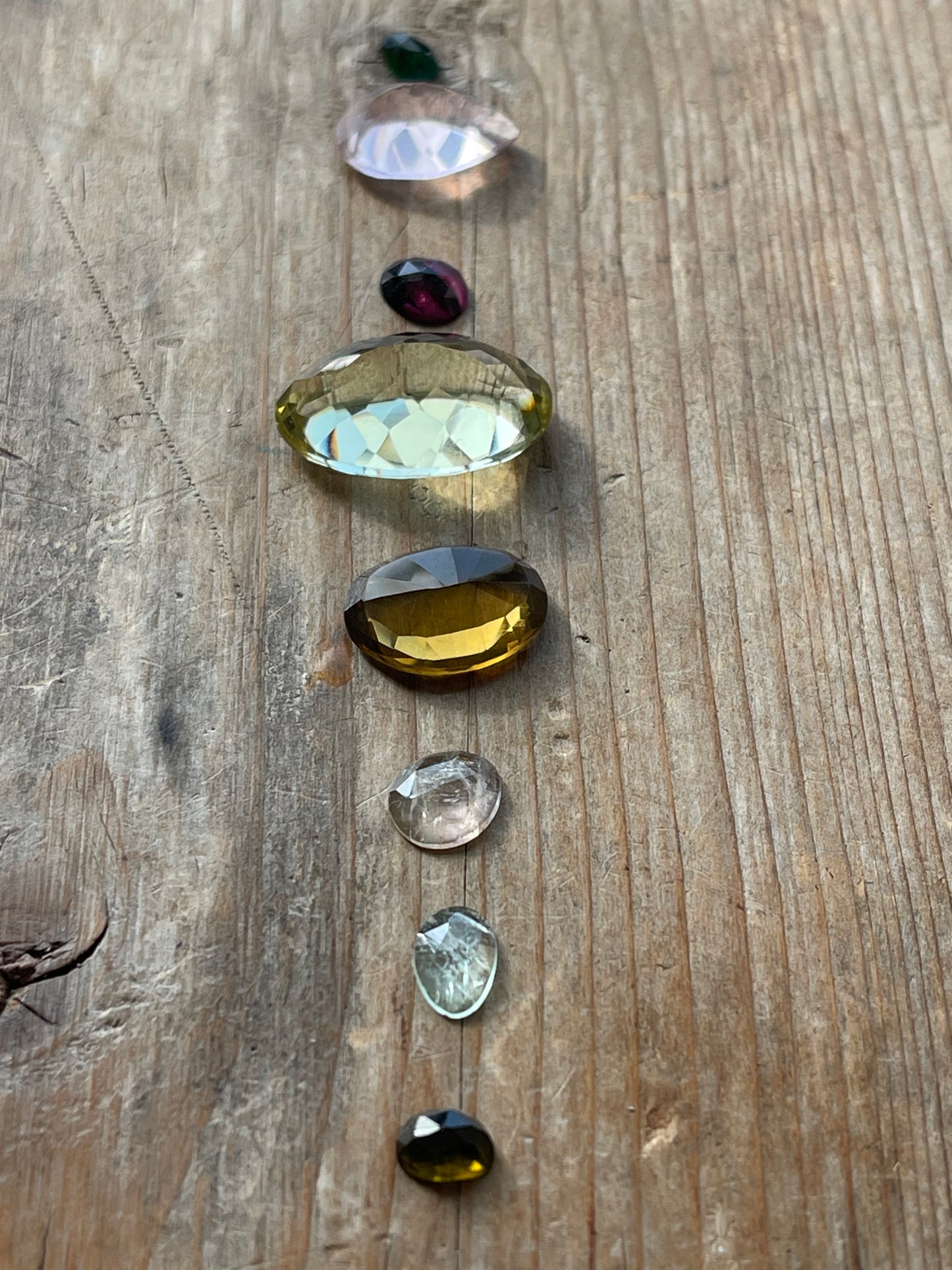 Gemstone Collection 202: Lemon Quartz, Honey Quartz, Rose Quartz, Rainbow Tourmaline (31 CT)