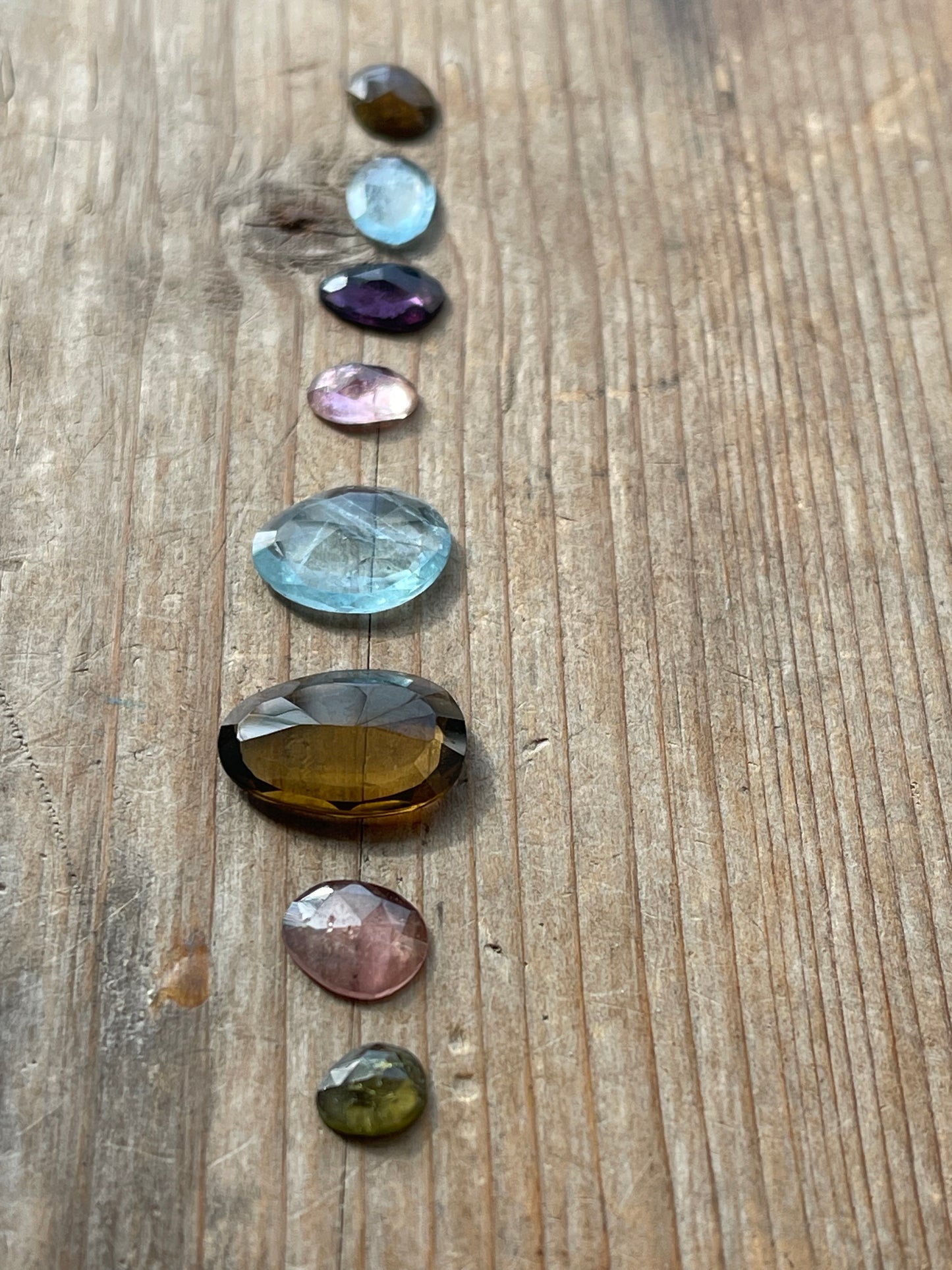 Gemstone Collection 203: Aquamarine, Honey Quartz, Rainbow Tourmaline (12 CT)