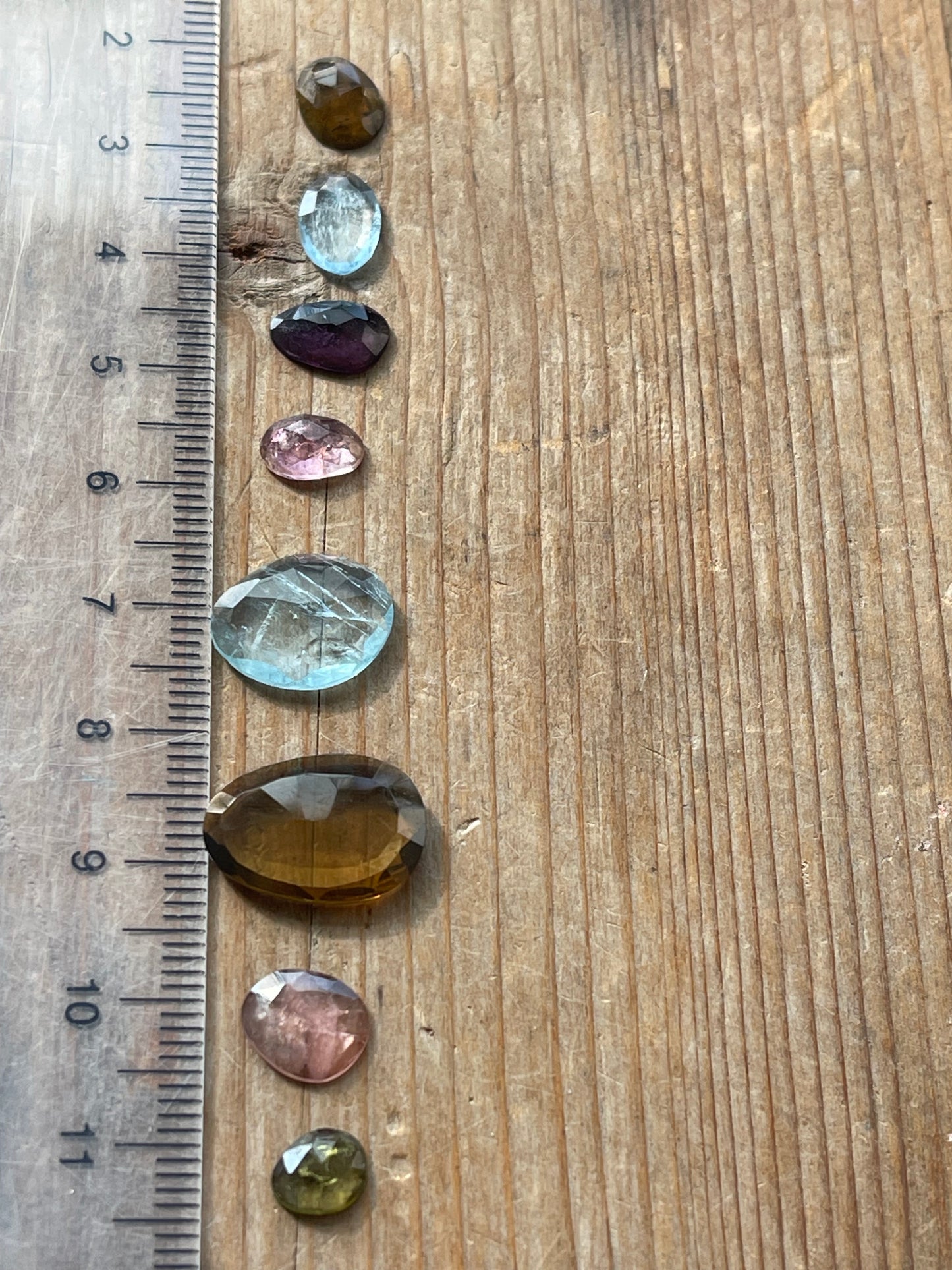 Gemstone Collection 203: Aquamarine, Honey Quartz, Rainbow Tourmaline (12 CT)