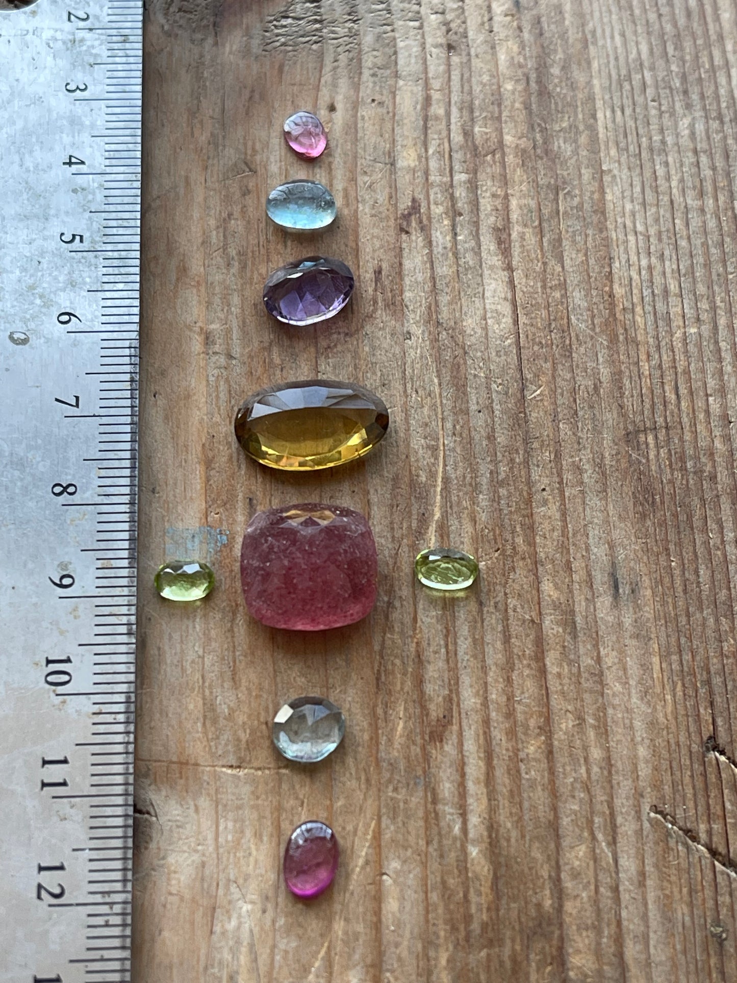 Gemstone Collection 20: Honey Quartz, Rainbow Tourmaline, Amethyst, Aquamarine (19CT)