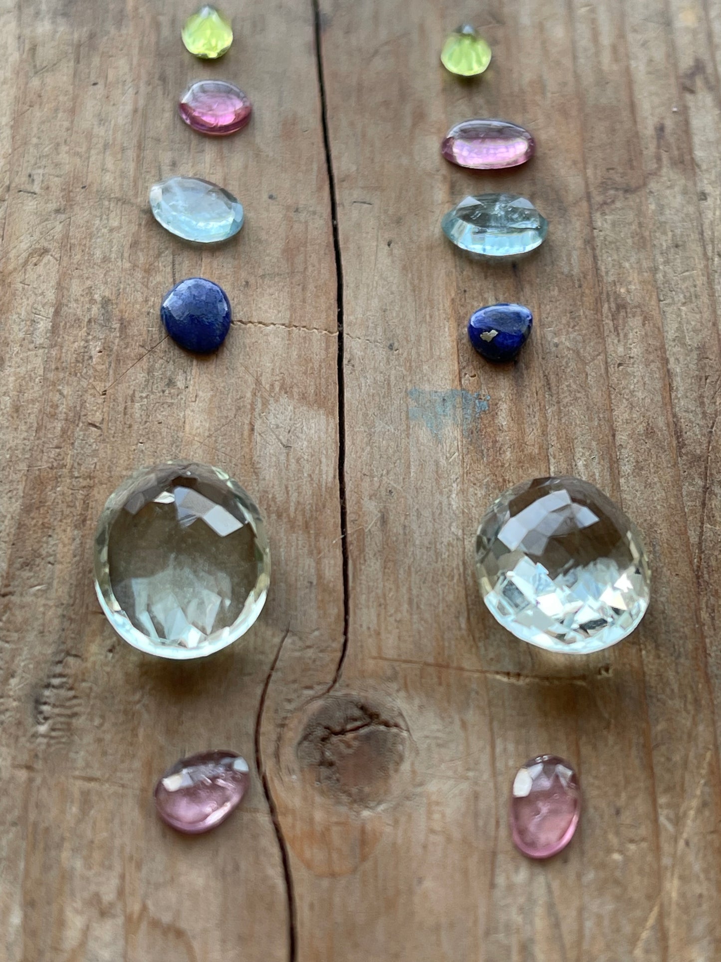 Gemstone Collection 24: Green Amethyst, Rainbow Tourmaline, Aquamarine, Lapis Lazuli (23CT)