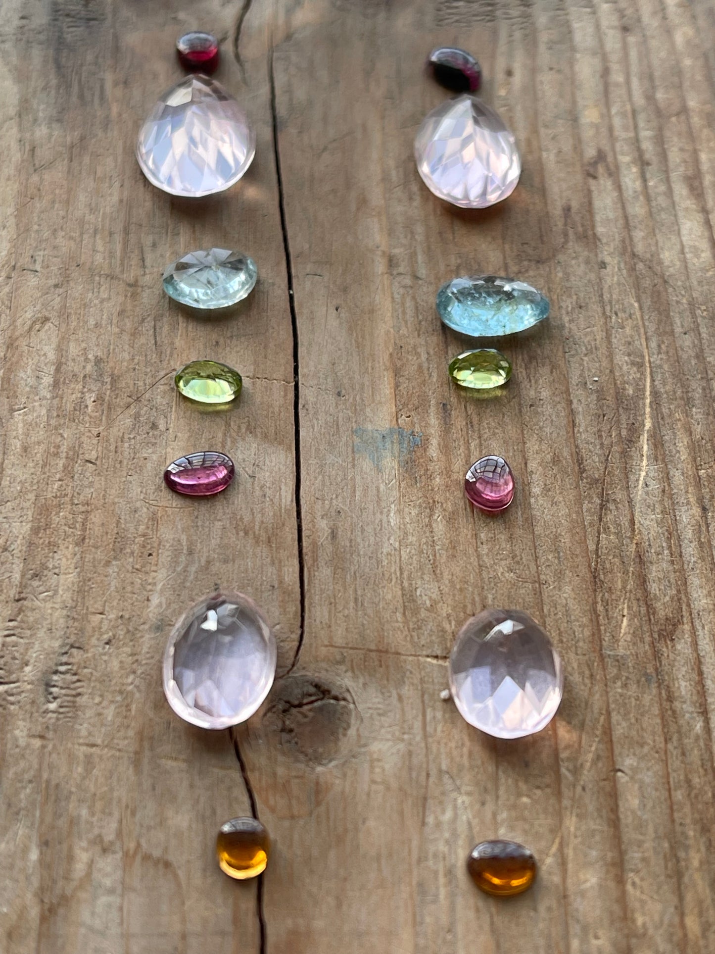 Gemstone Collection 34: Amethyst, Honey Quartz, Aquamarine, Rainbow Tourmaline (22CT)