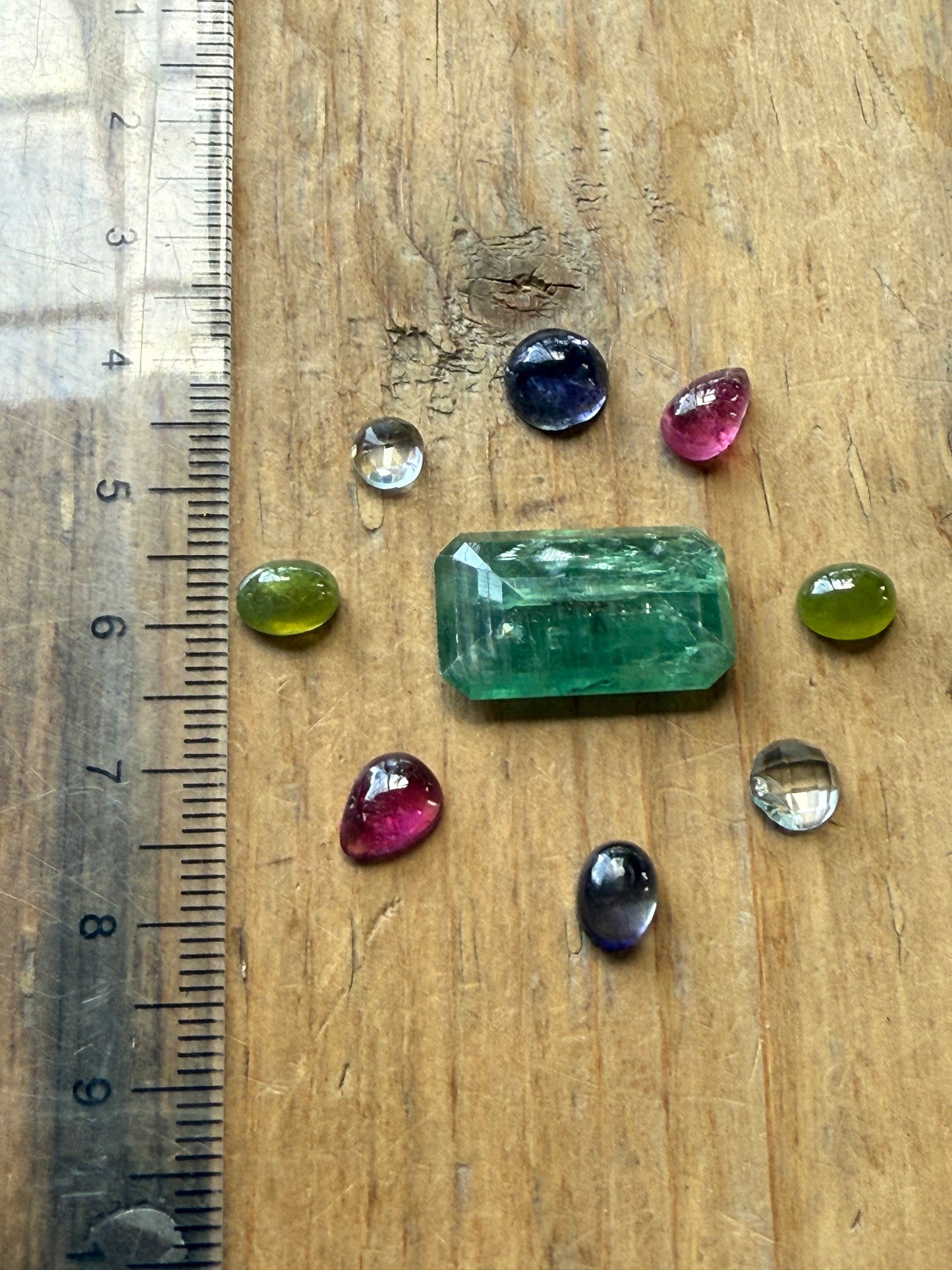 Gemstone Collection 529: Kyanite, Rainbow Tourmaline, Aquamarine, Iolite, Green Kyanite - 27 CT