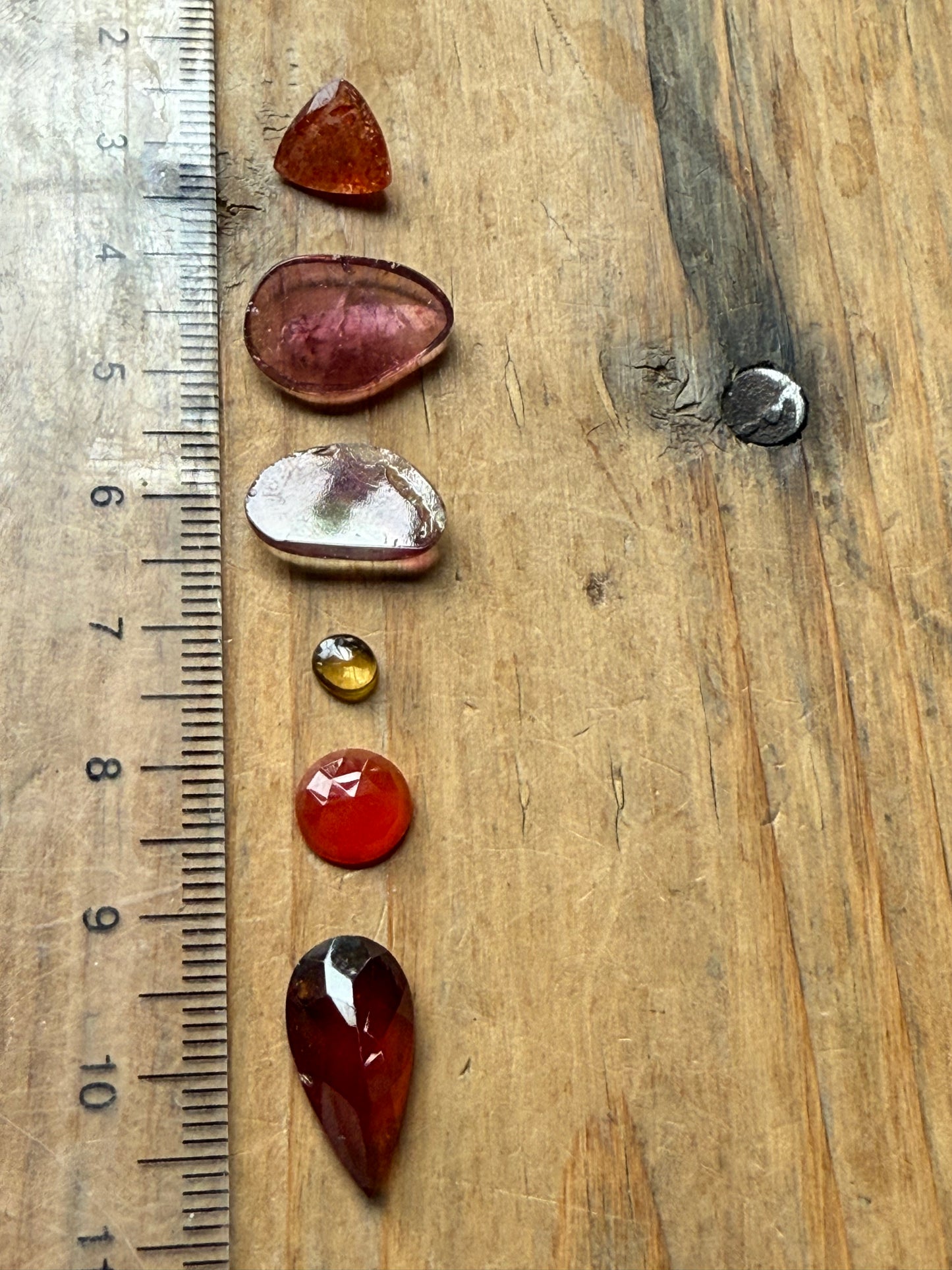 Gemstone Collection 577: Rainbow Tourmaline, Citrine, Hessonite, Sunstone - 16 CT