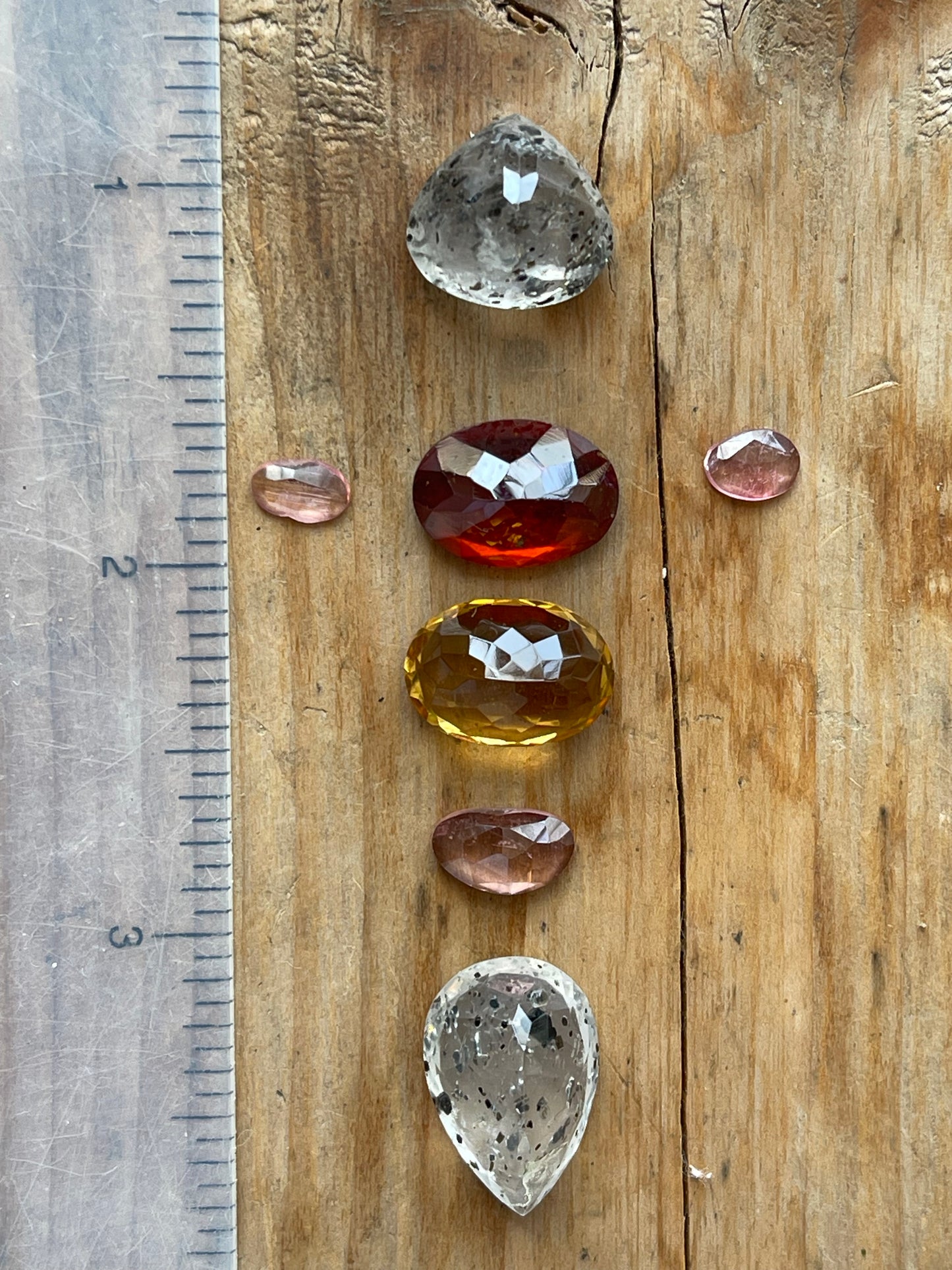 Gemstone Collection 18: Speckled Agate, Hessonite, Citrine, Rainbow Tourmaline - 33CT