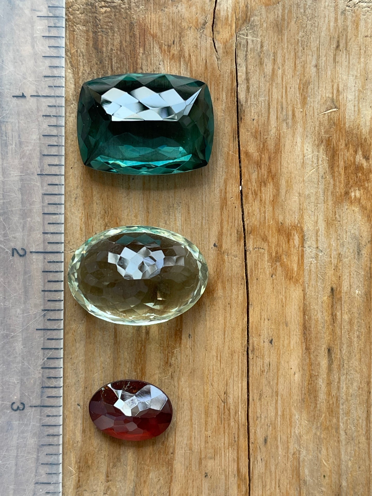Gemstone Collection 52: Fluorite, Green Amethyst, Hessonite - 52CT