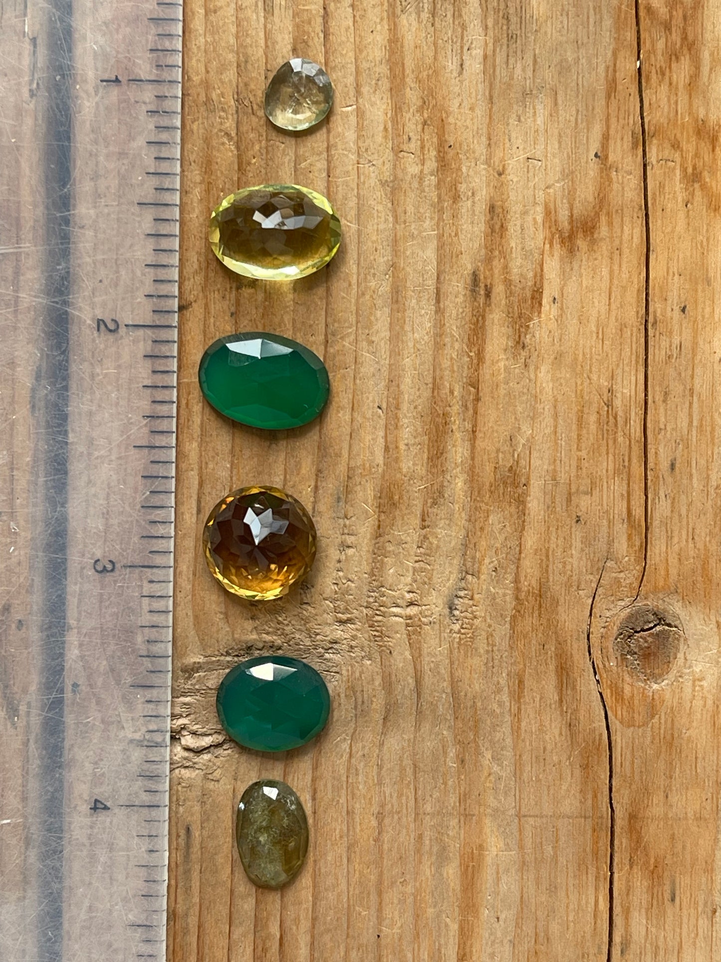 Gemstone Collection 71: Green Onyx, Lemon Quartz, Citrine, Green Amethyst - 22CT
