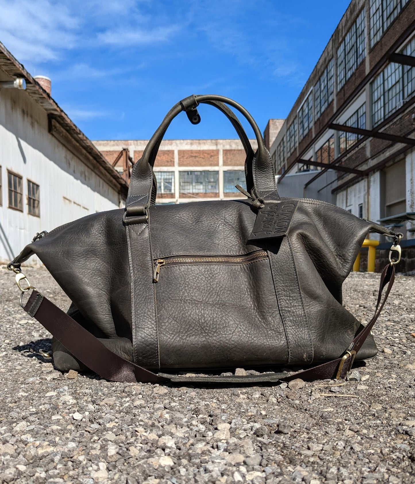 Leather Nomadic Duffle Bag - Weathered Brown (L00002)